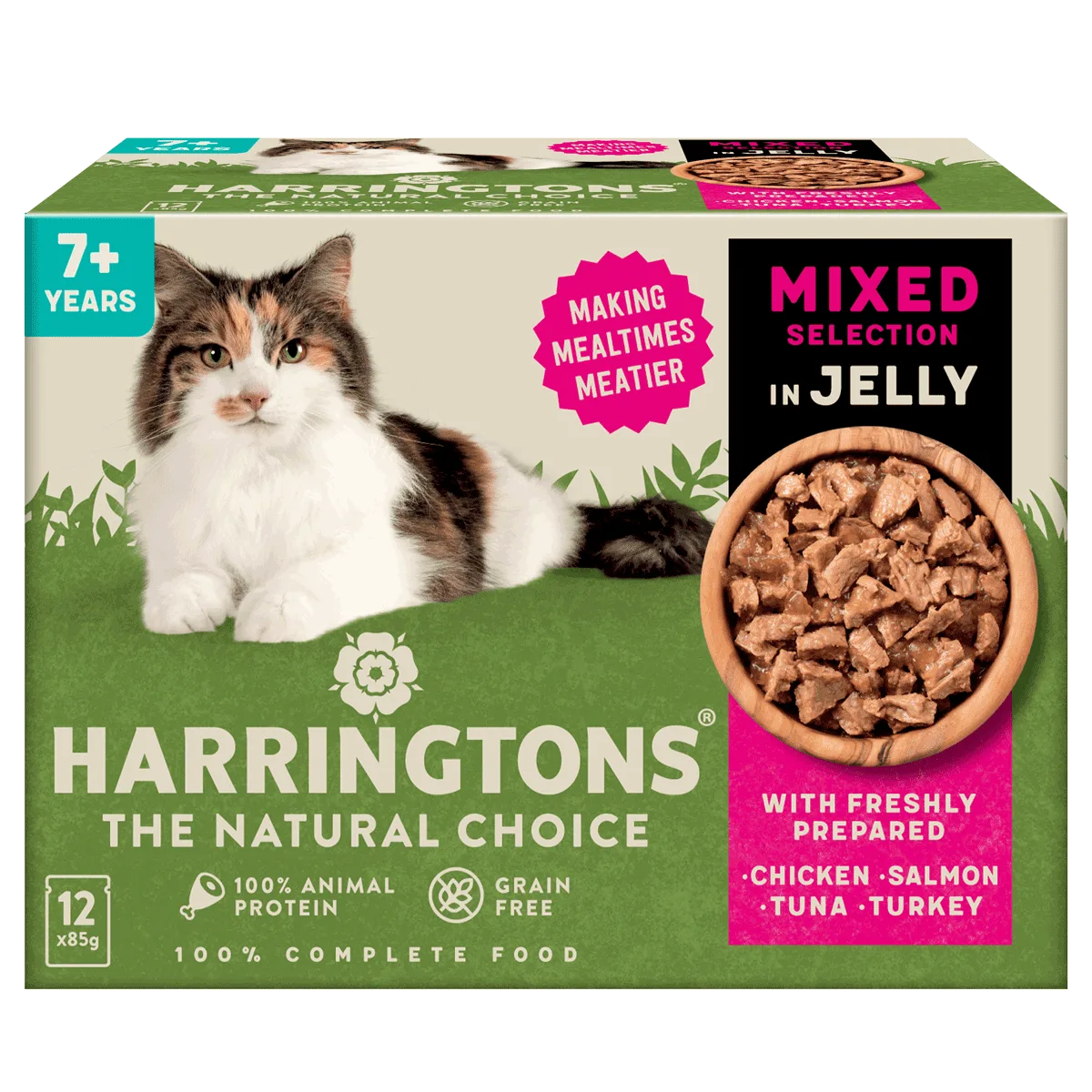 Complete Senior Grain-Free Mixed Selection in Jelly Cat Food Bundle 72x85g
