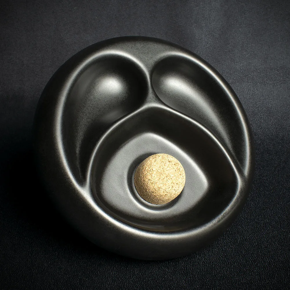 Bullseye 2 Pipe Ashtray Matte Black