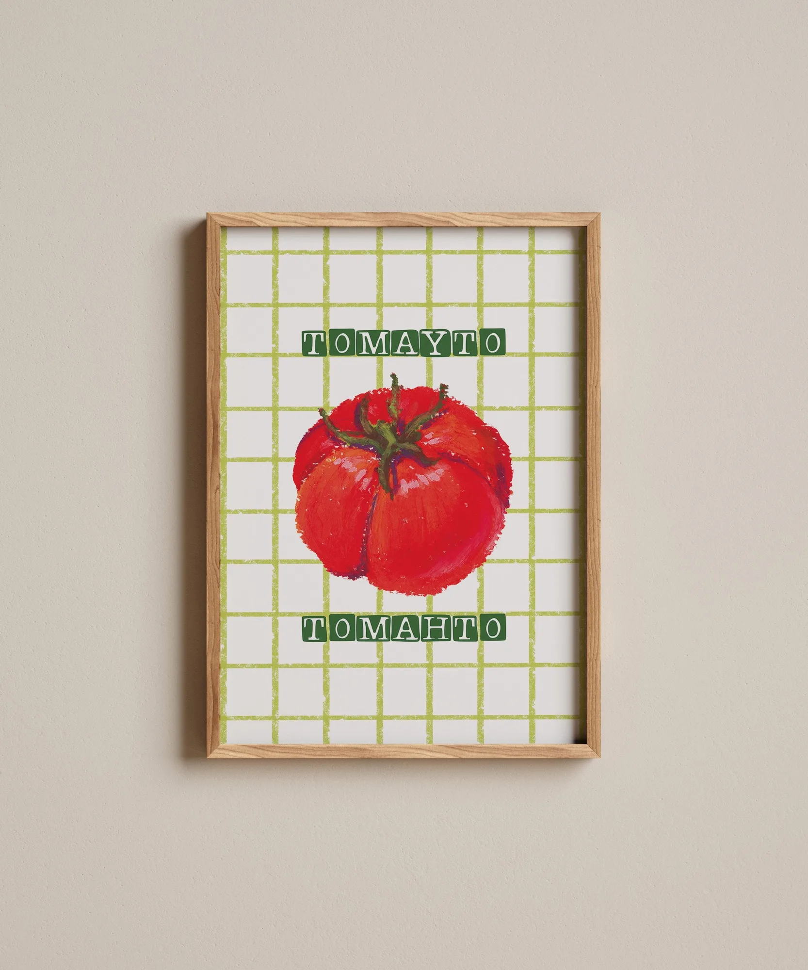 Ölpastell Tomayto Tomahto | Kunstdruck