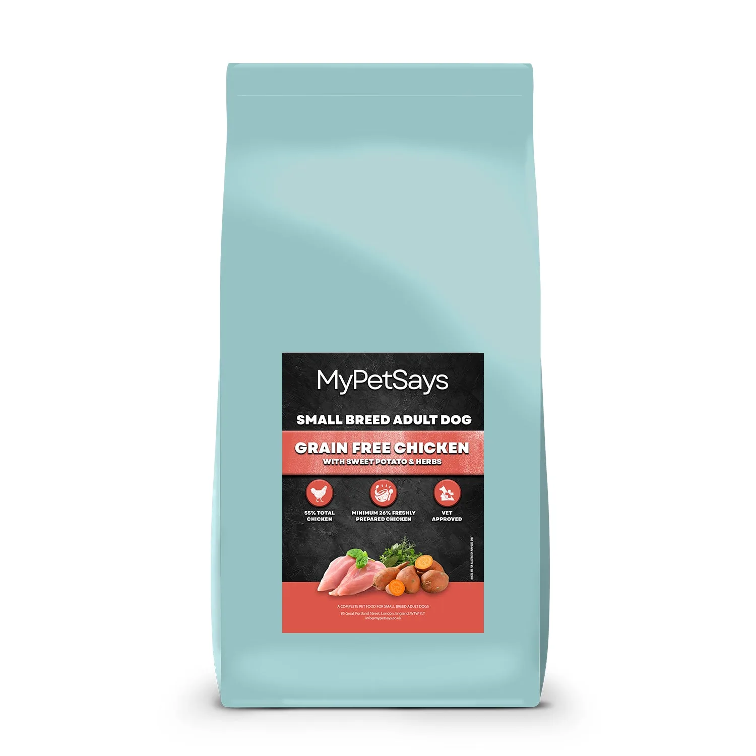 Grain Free Dog Food - Small Breed Chicken, Sweet Potato & Herb