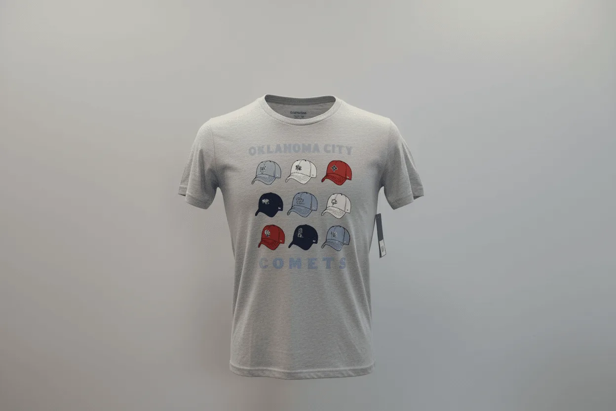 OKC Comets Youth Hat Grey Tee
