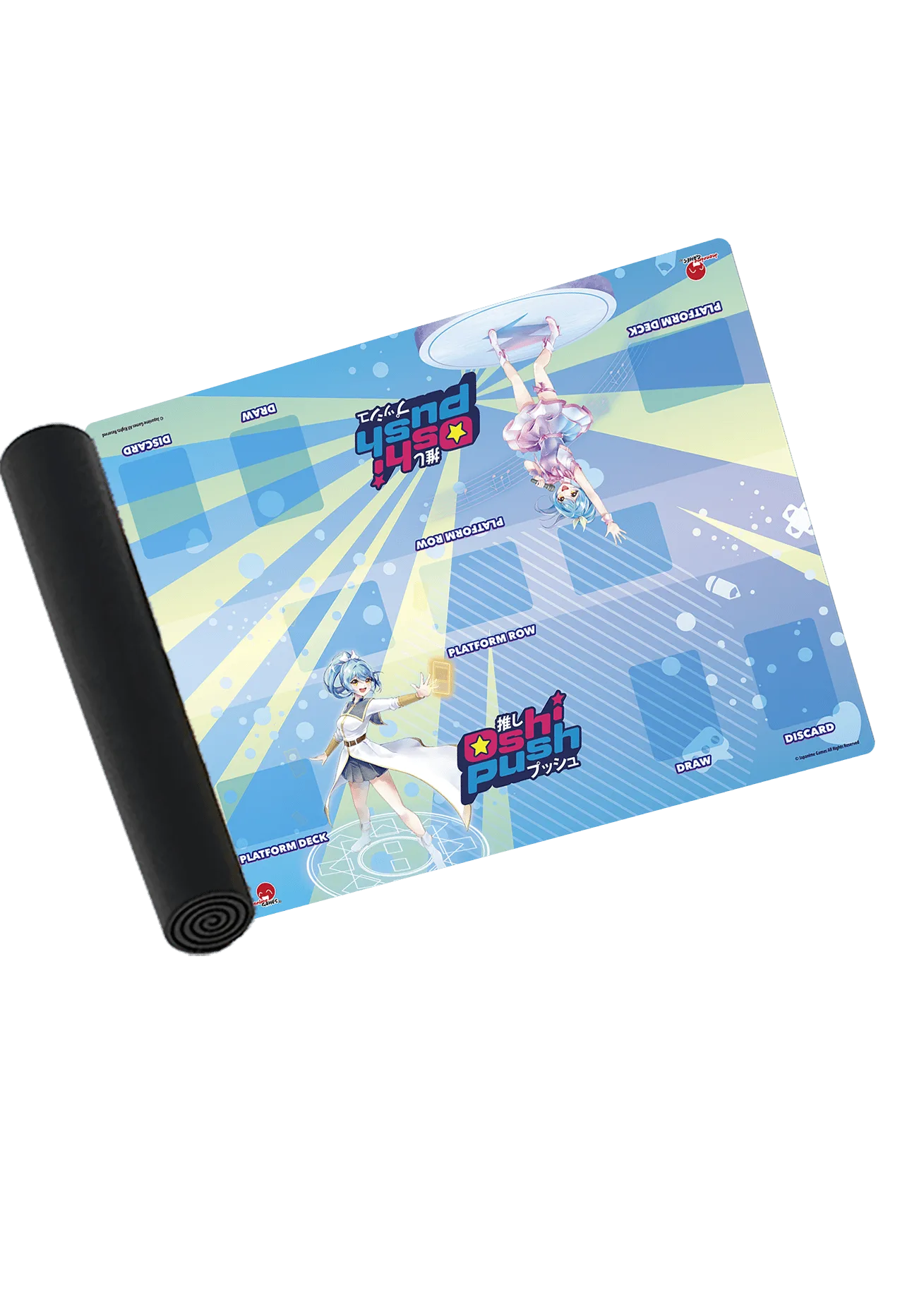 Oshi Push Hidden Links Oversized Playmat Setup Guide