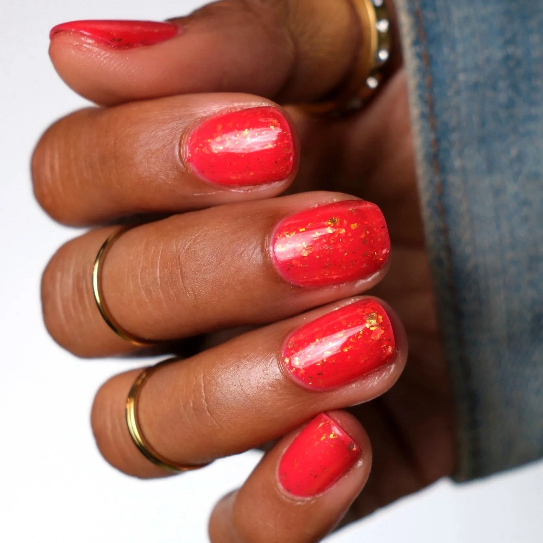 Dragon - Red Flakie Nail Polish - Chinese Zodiac Collection