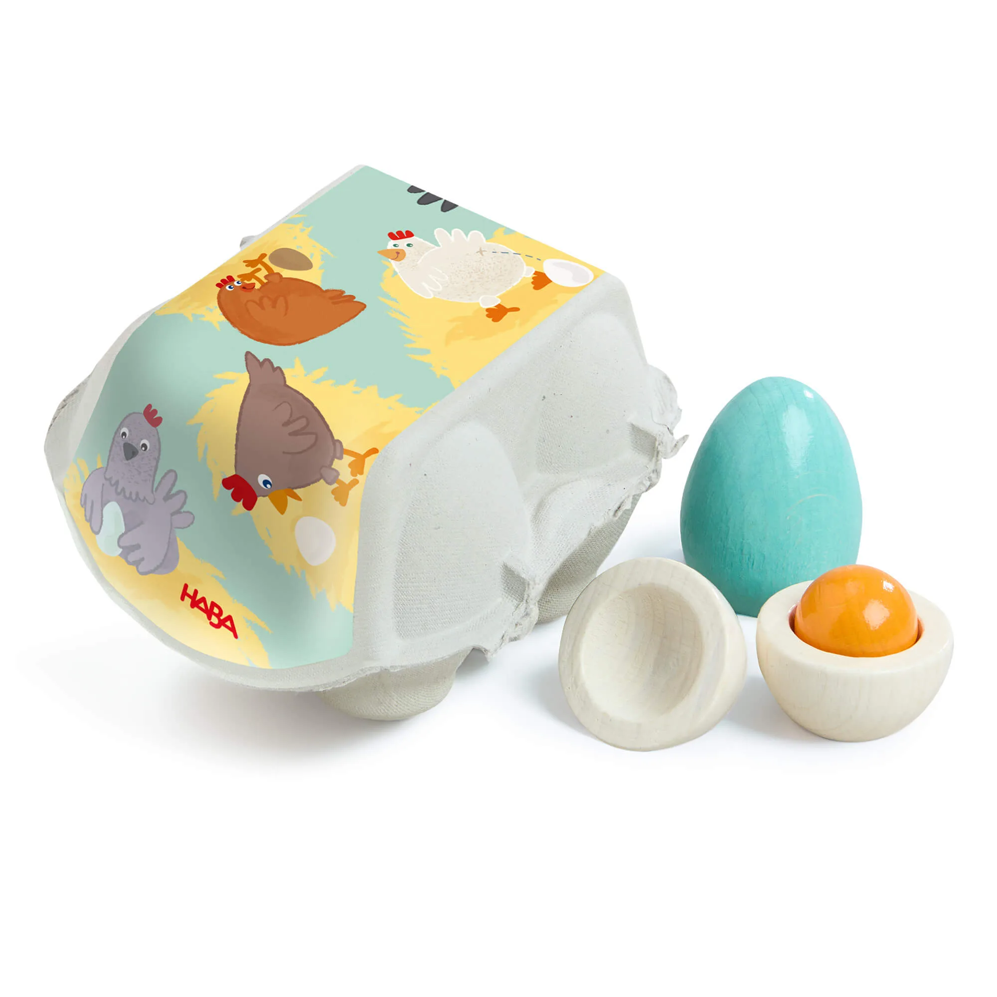 Creative Play – Wooden Eggs Play Food Set