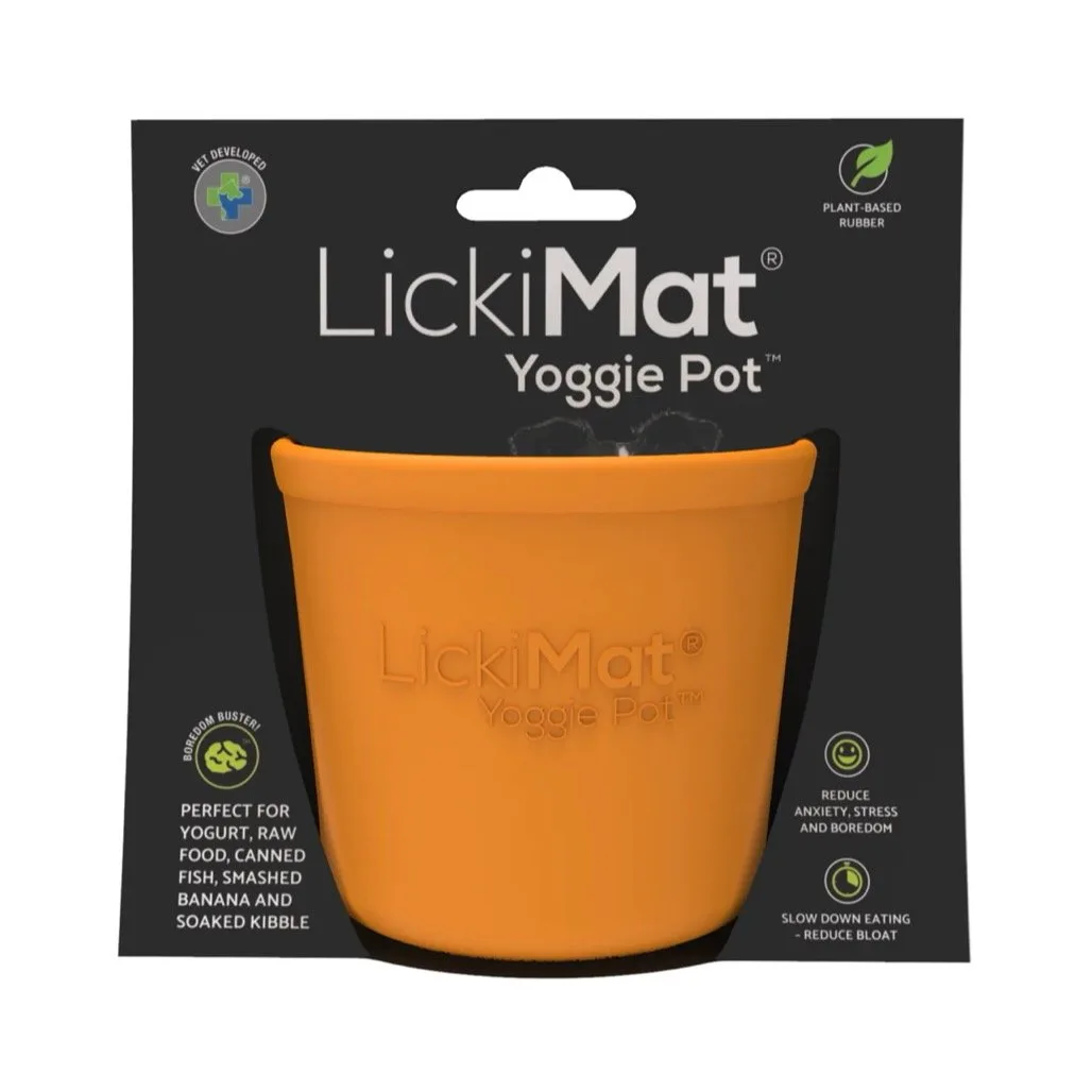 كيفية استخدام وعاء LickiMat Yoggie للحلويات المجمدة
