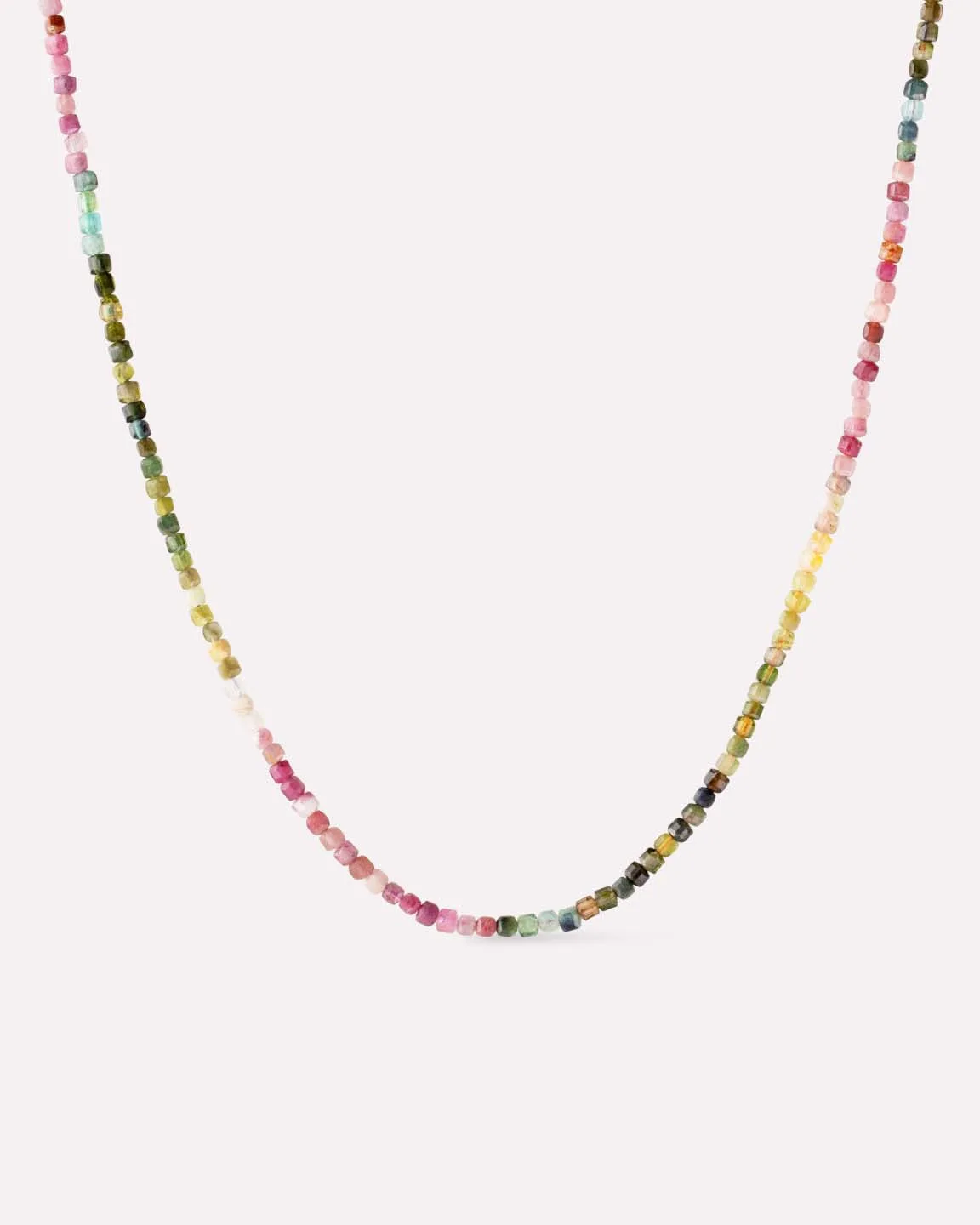 Solid Yellow Gold - Tourmaline Beaded Necklace | Ana Luisa Jewelry