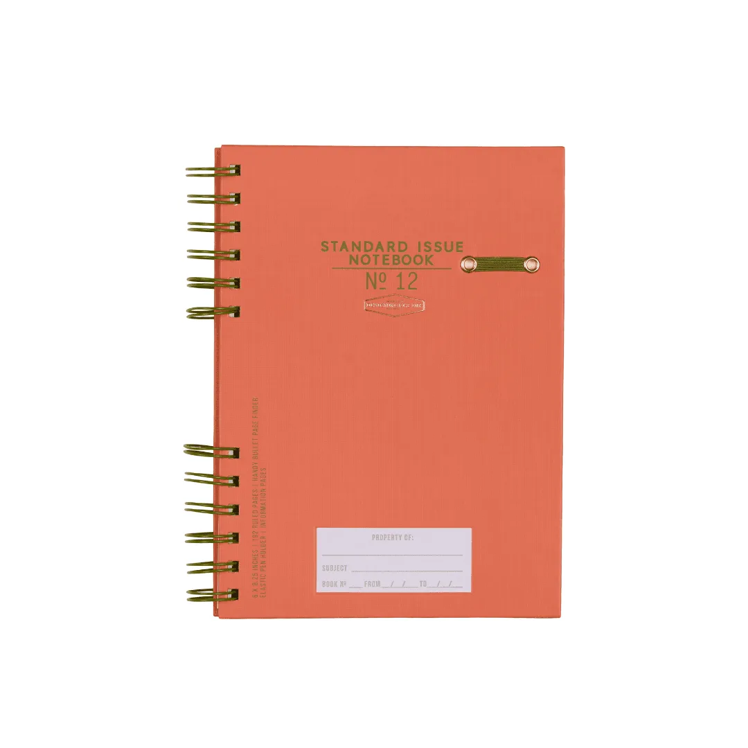 Standard Issue Planner Notebook No. 12 - Army Green + Chili