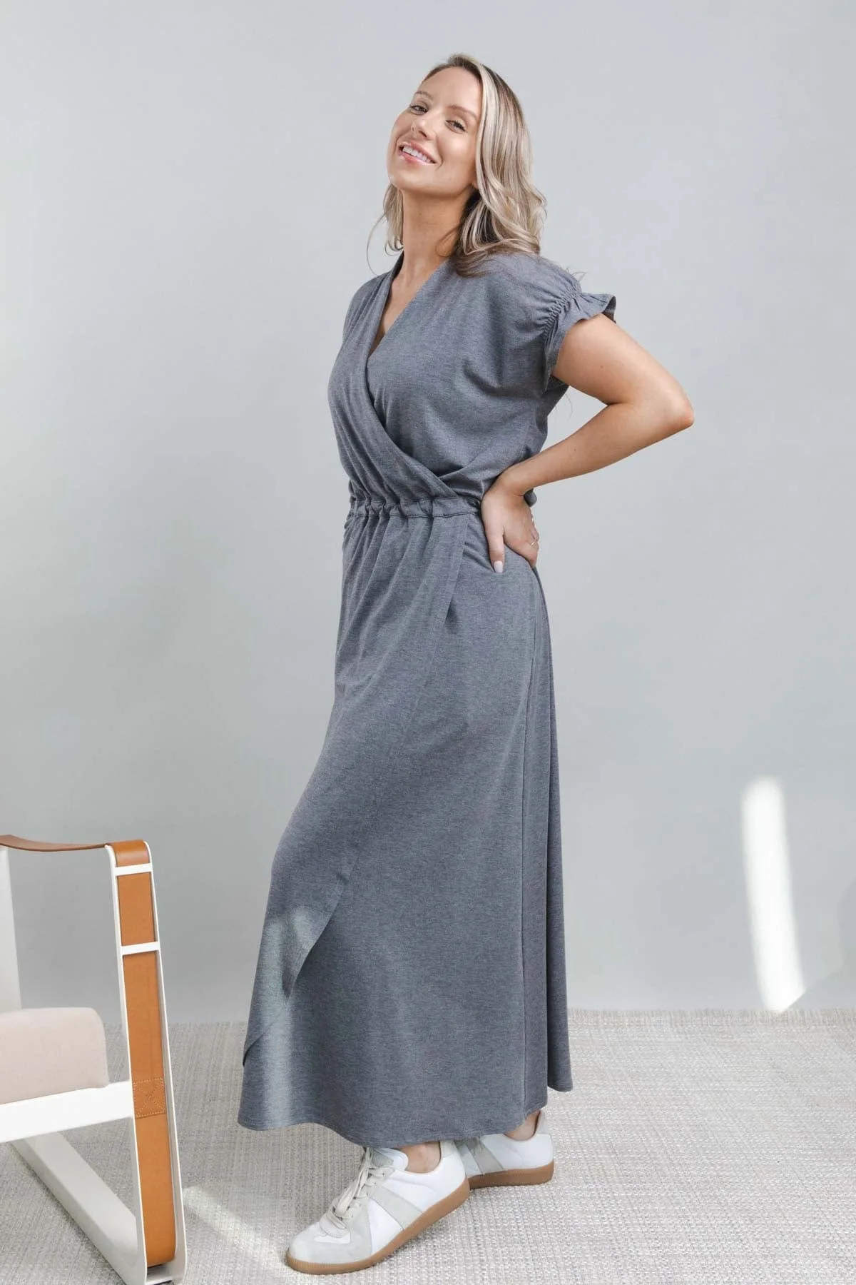 Vivian Maternity & Nursing Maxi Dress