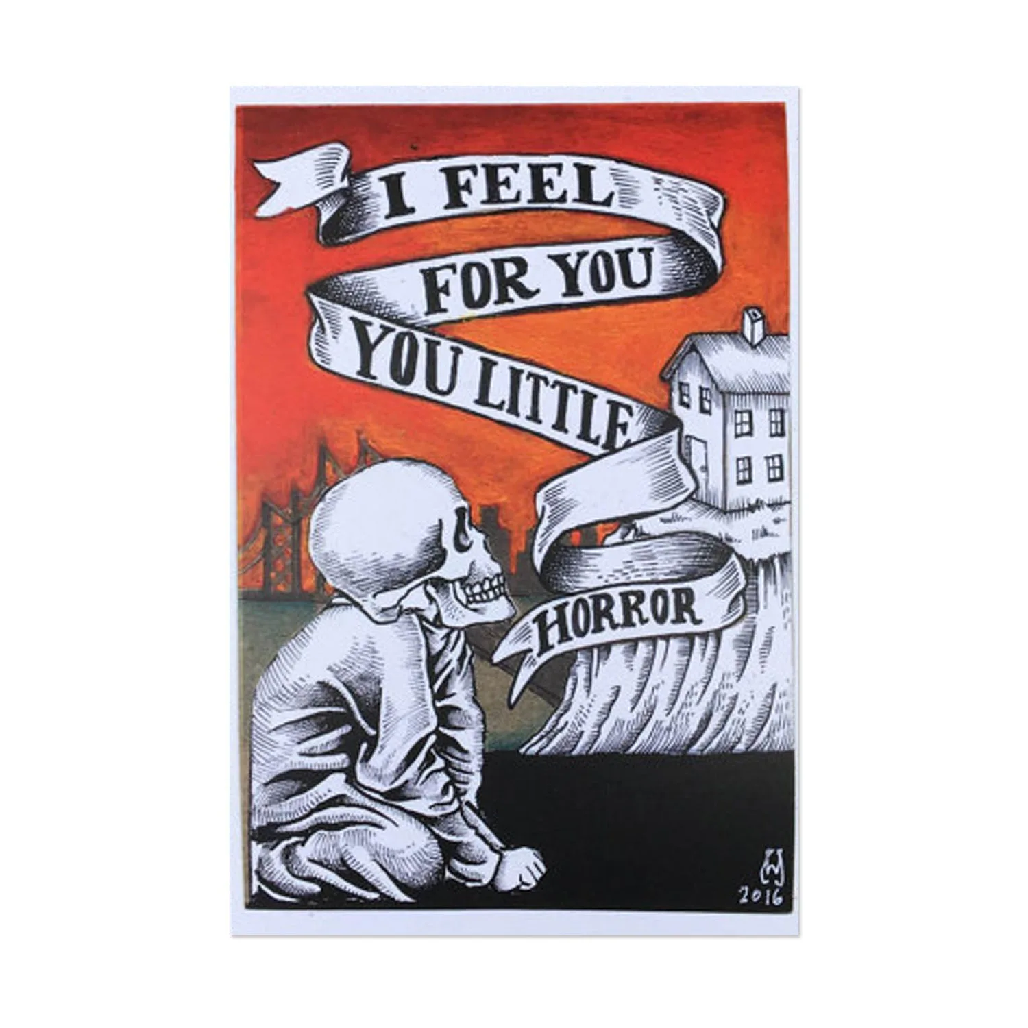 I Feel for You Little Horror Postcard