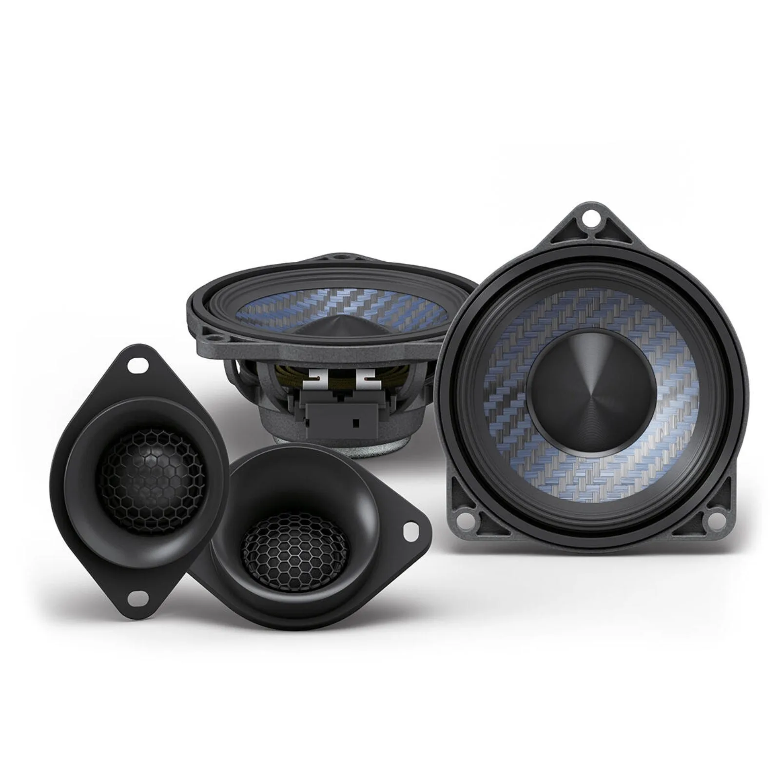 مجموعة مكبرات صوت ألباين DP2-40C-B ثنائية الاتجاه بتقنية Plug & Play مقاس 4 بوصة 10 سم لسيارات BMW بقدرة 50 واط RMS