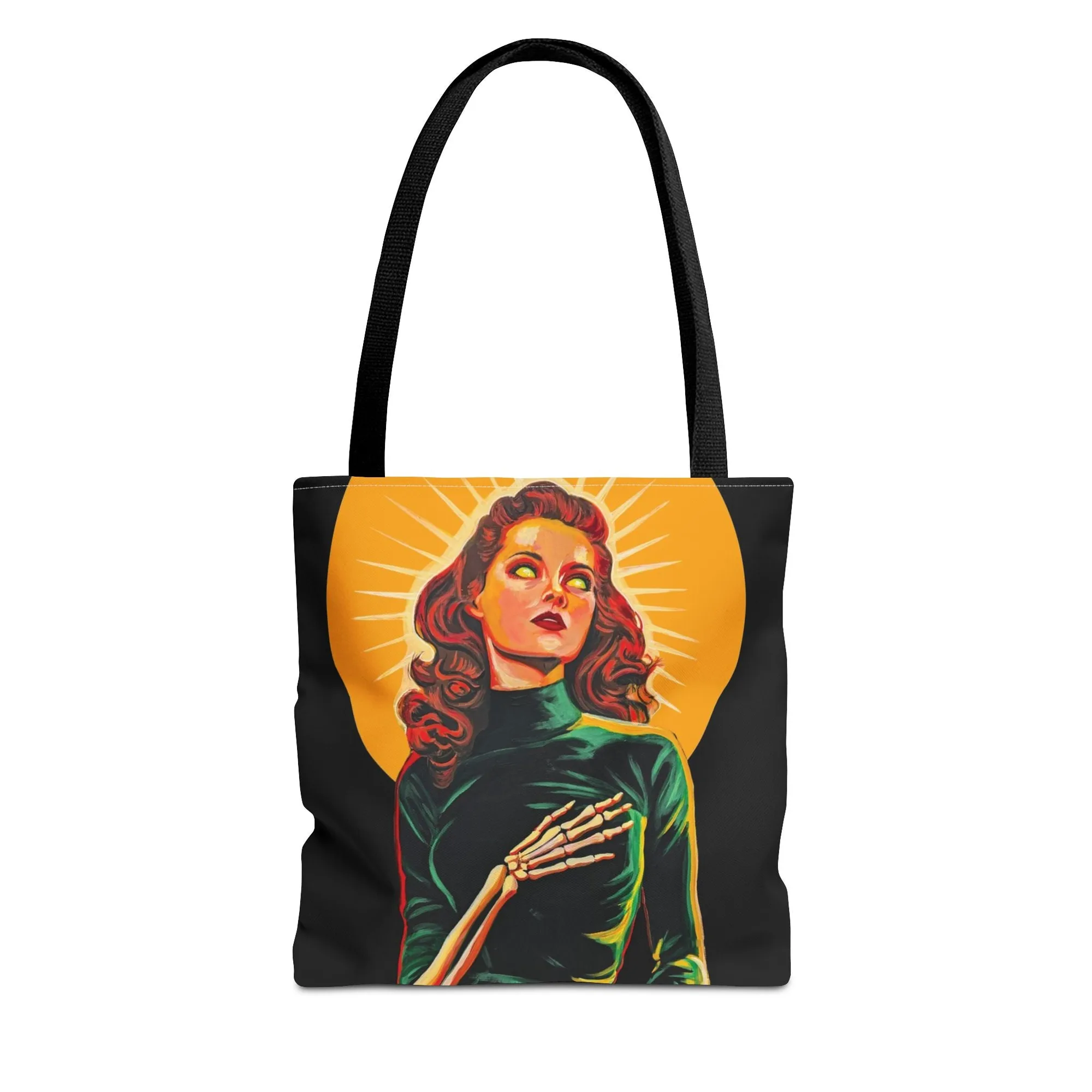 Tote bag als muurkunst tonen zonder schade