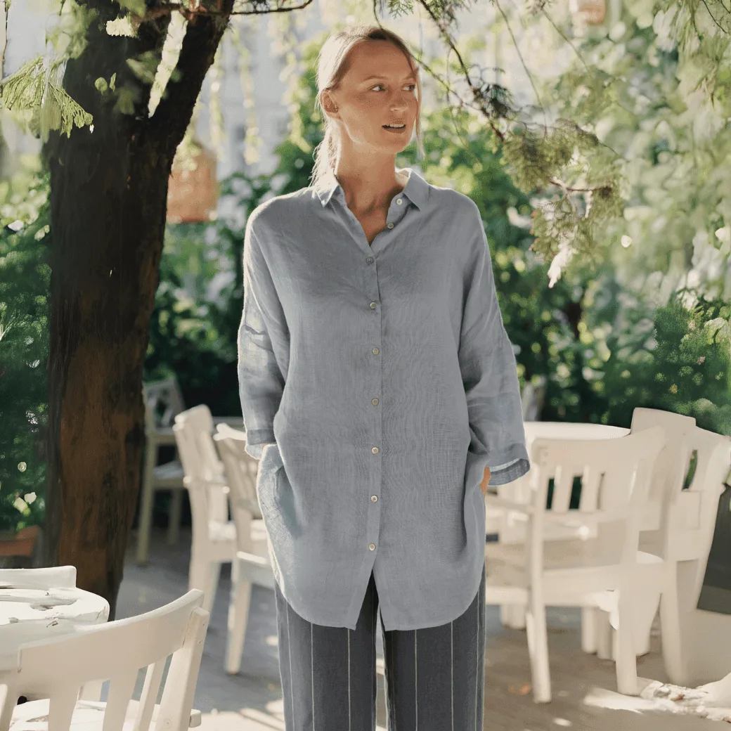 Allure Linen Oregano Shirt