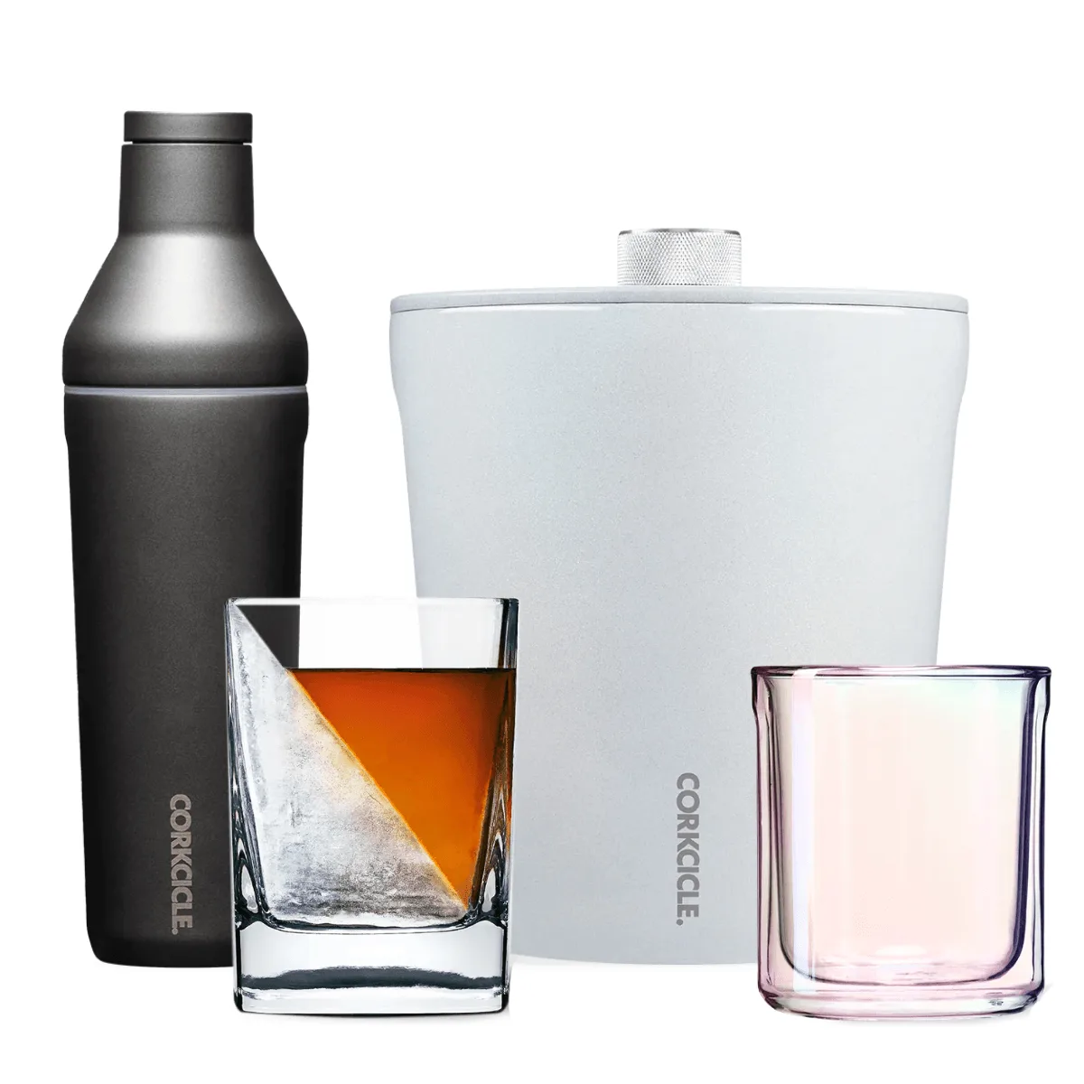 Contenu du coffret CORKCICLE Stock the Bar 4 pièces