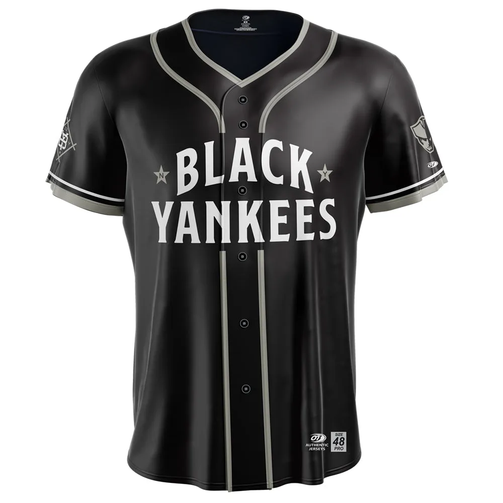 Somerset Patriots On-Field Authentic Black Yankees Jersey