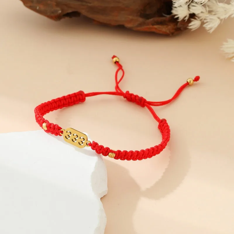 Pulsera Buddha & Karma 333 Número Angelical de Apoyo Divino