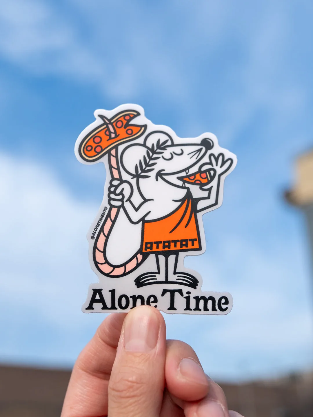 Pizza Pizza Ratte - Die-Cut Vinyl Sticker