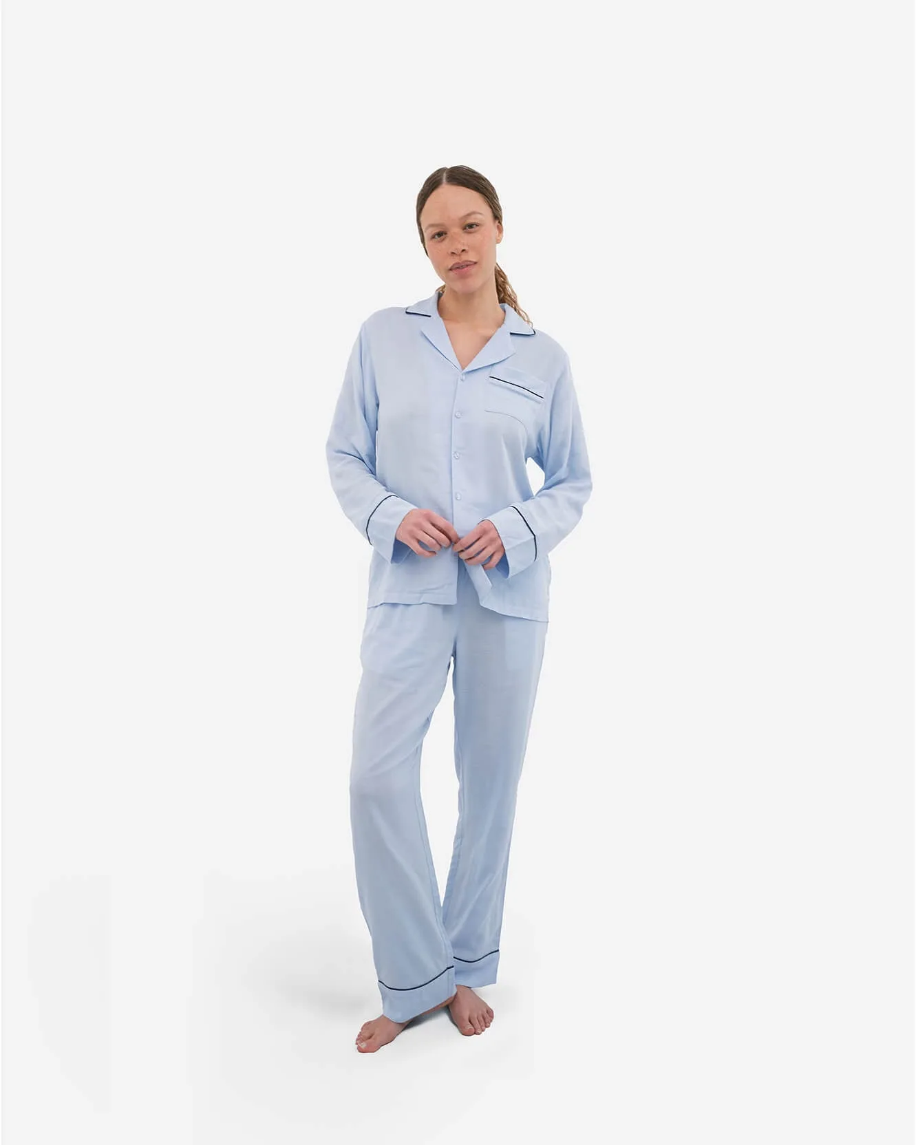 Kaufberatung: Langer Baumwoll-Pyjama-Set