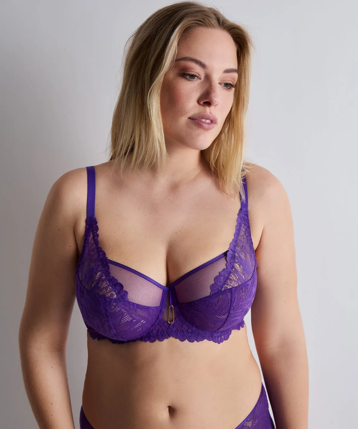 Flowermania Comfort full cup bra Poison Purple