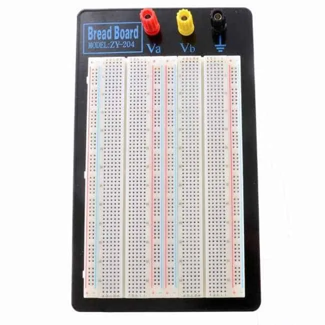 ZY-204 Solderless Breadboard 1660 Tie-Points Aluminium Backing