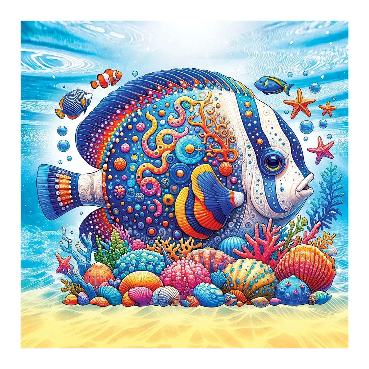 Exotic Fish 250 Wooden Puzzle