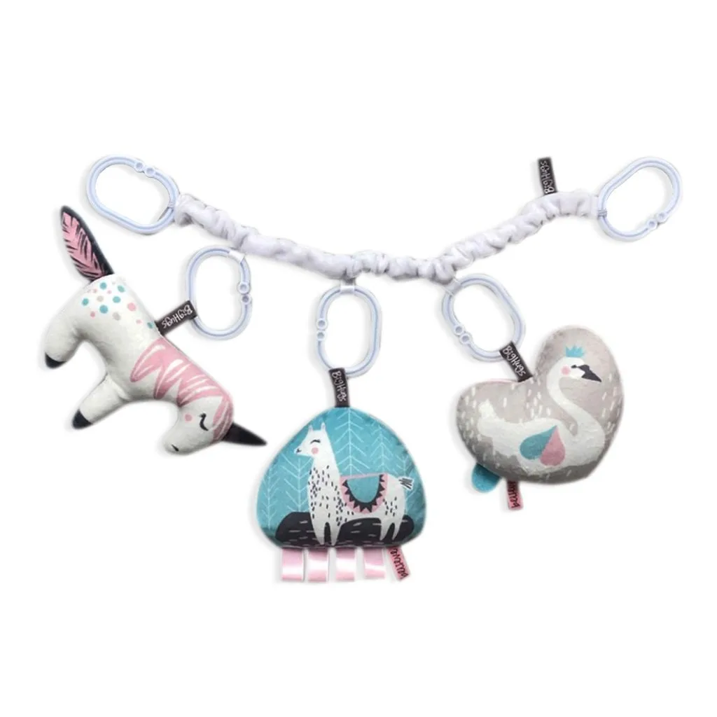 IN OFFERTA | Realizzato Eticamente | 3 Pezzi Giocattoli Attività | Giocattolo per Passeggino | Tema Fantasioso