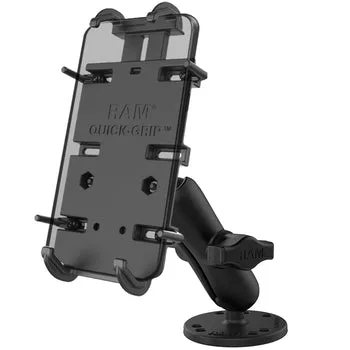 RAM® Quick-GripTM XL federbelastete Handyhalterung mit Bohrsockel