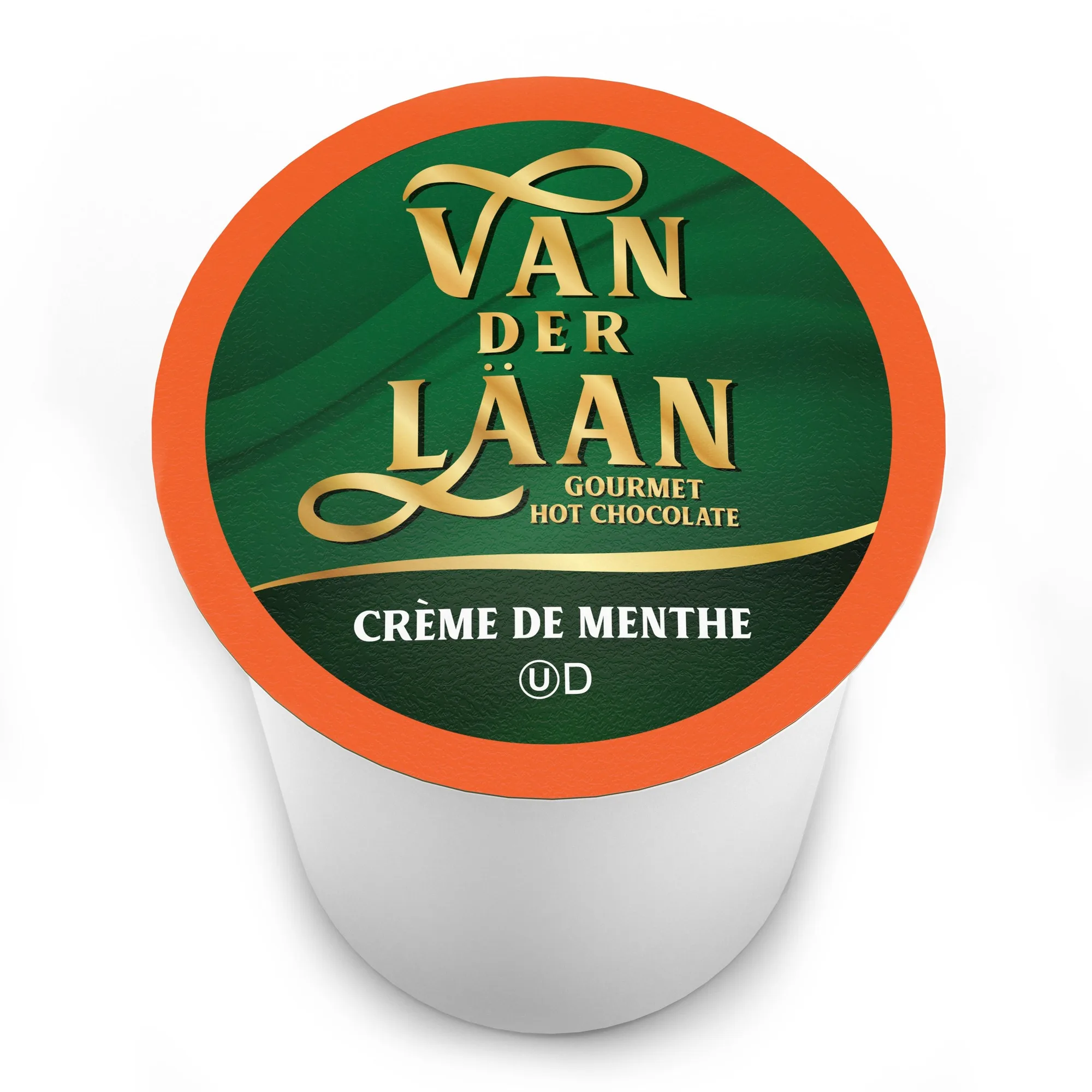 Van Der Laan Crème de Menthe muntchocolade warme cacaopads