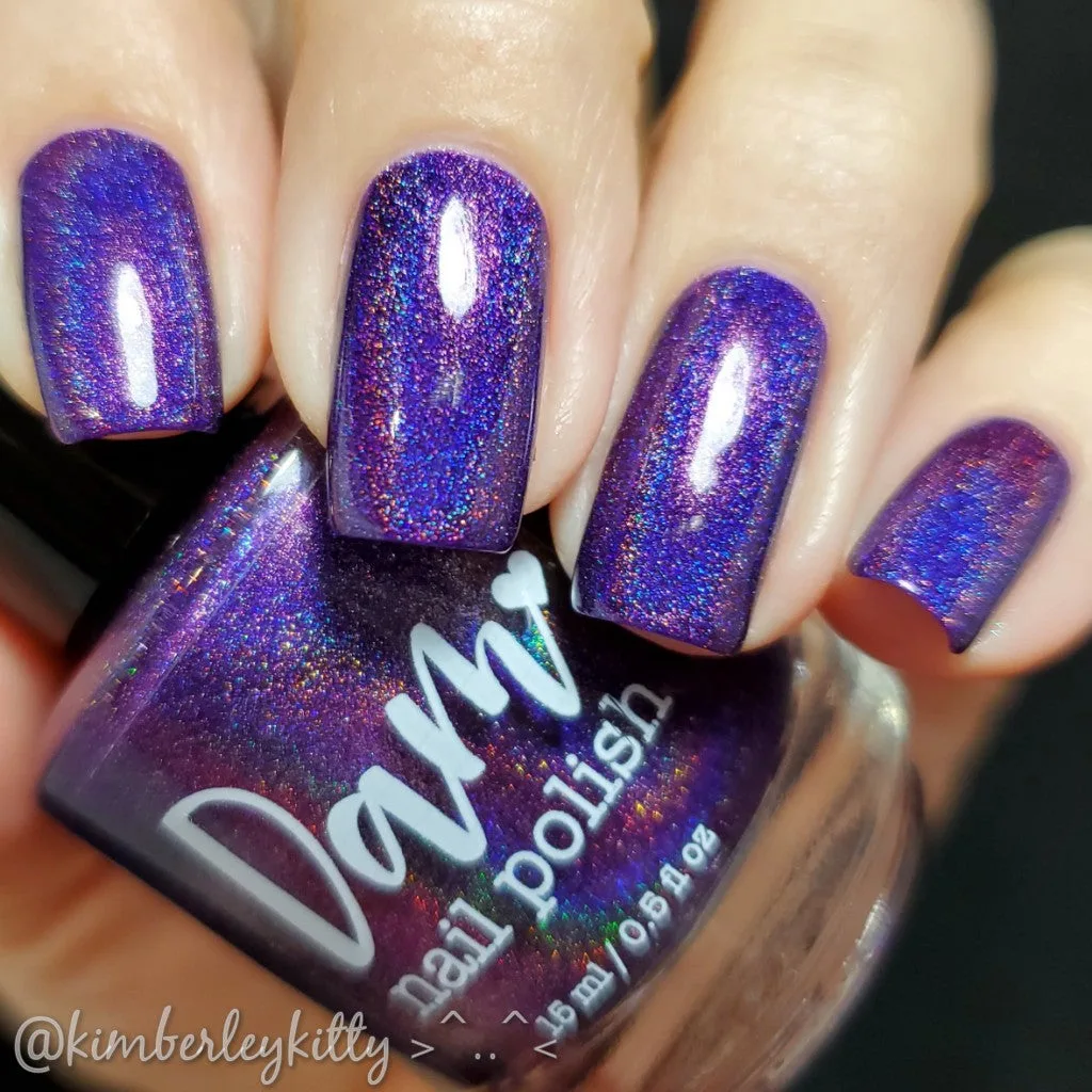 Amethyst - Violet Holographic Polish - Gemstone Rainbow