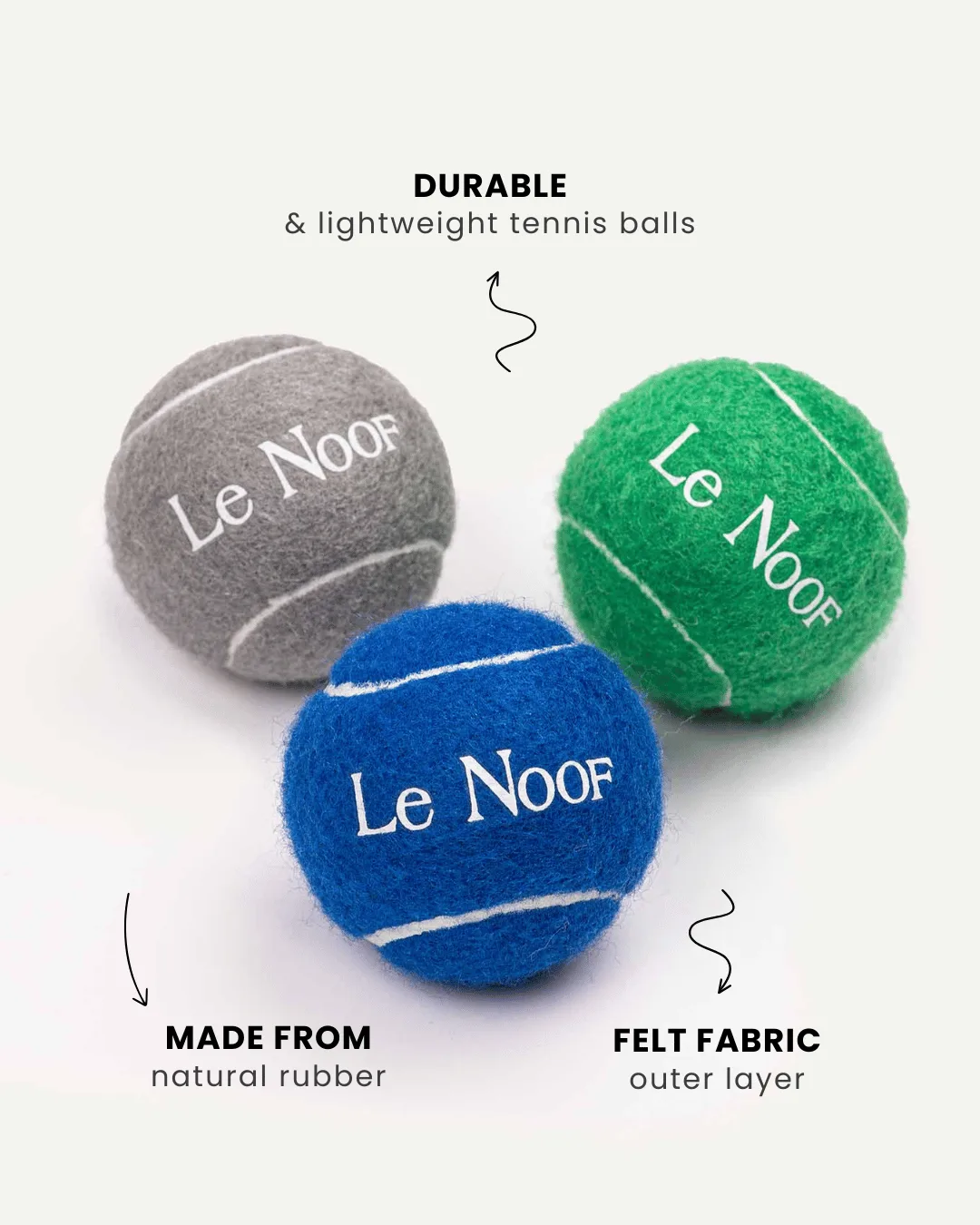 "Urban Set" Fun Dog Tennis Balls (Set of 3)