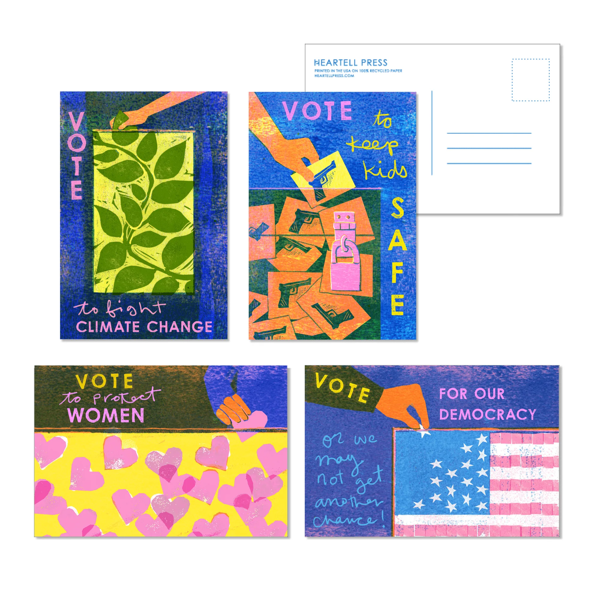 Vote For Change Postcard Set