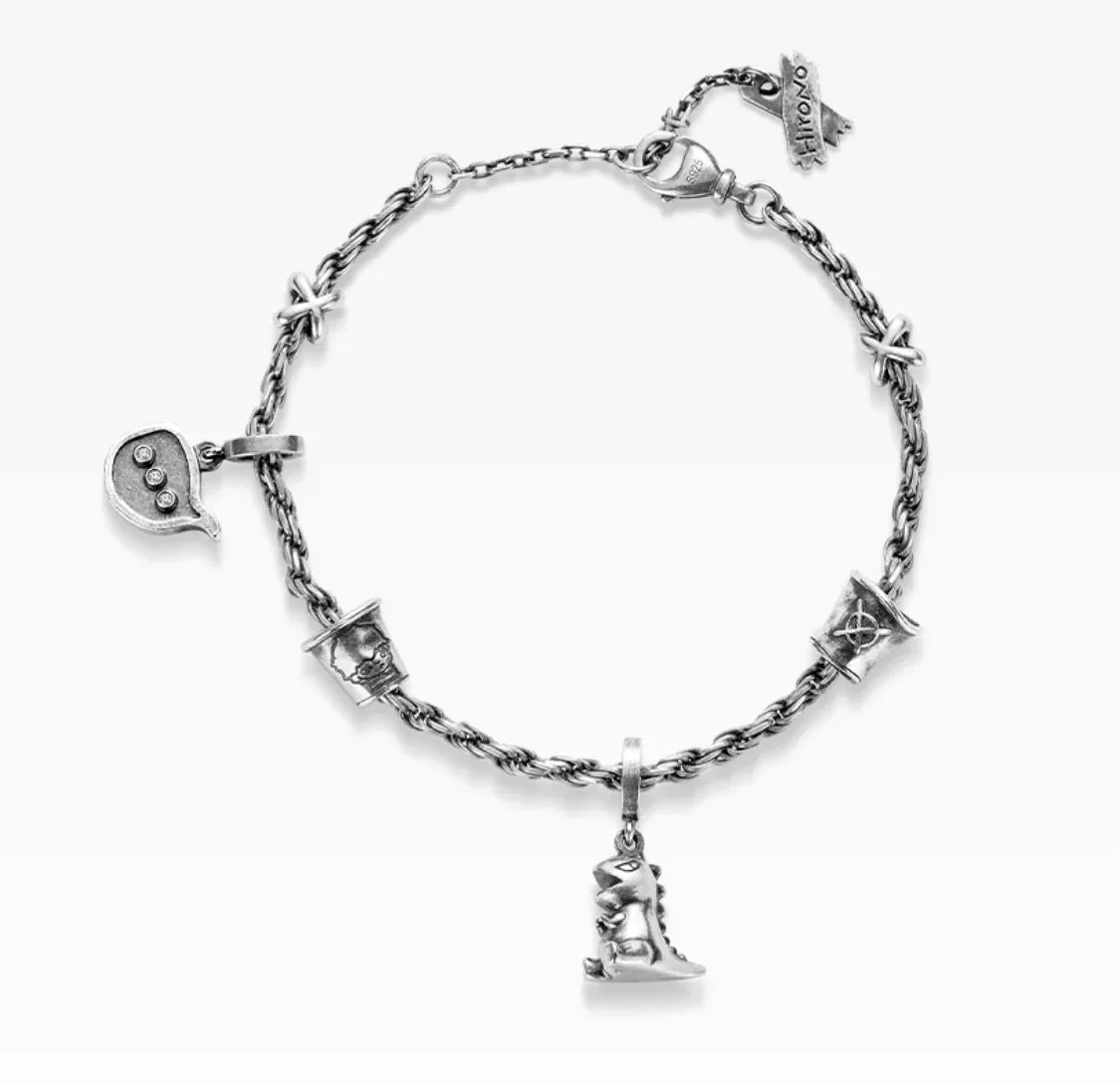 POPOP Hirono Dino Vintage Silver Bracelet