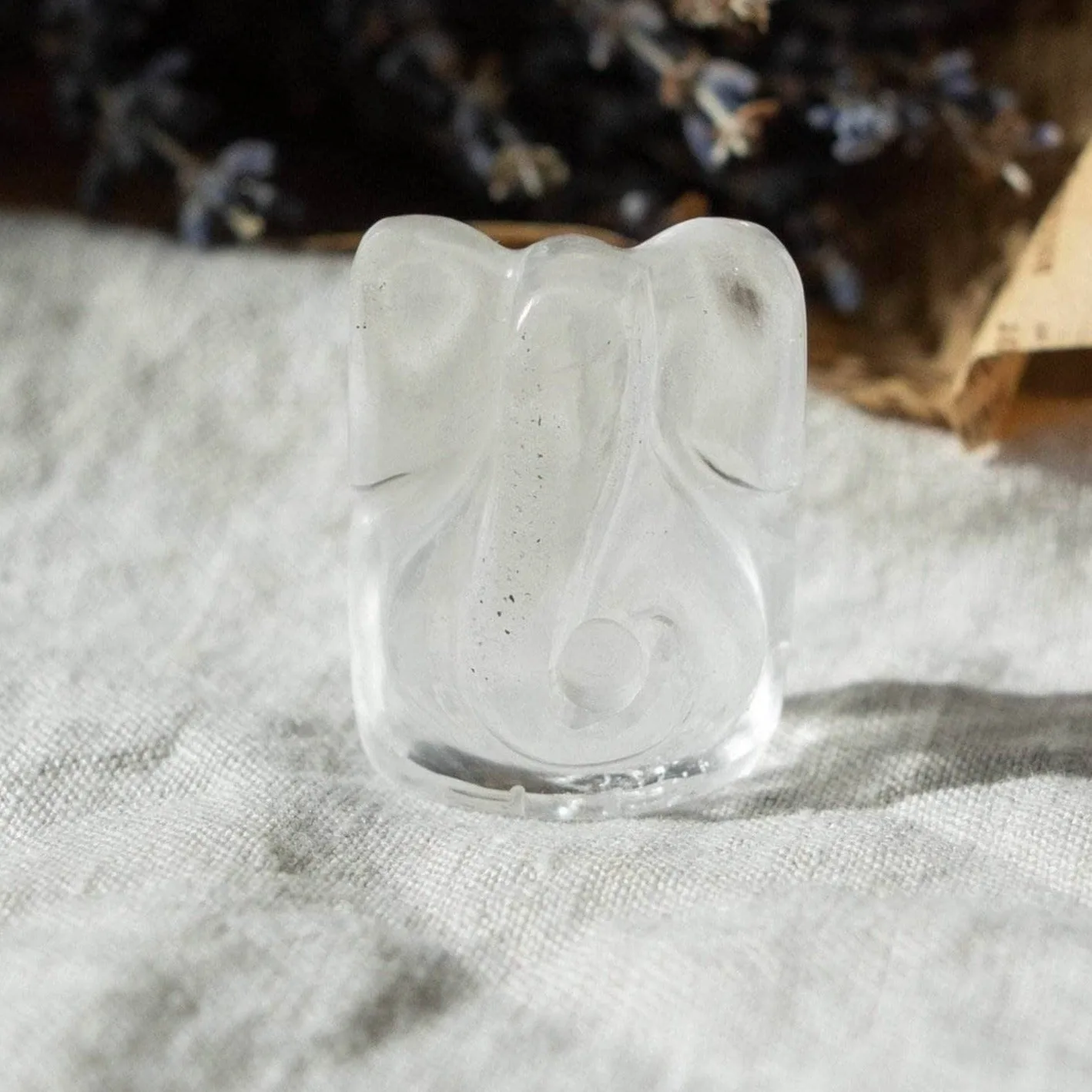 CLEAR QUARTZ GANESH
