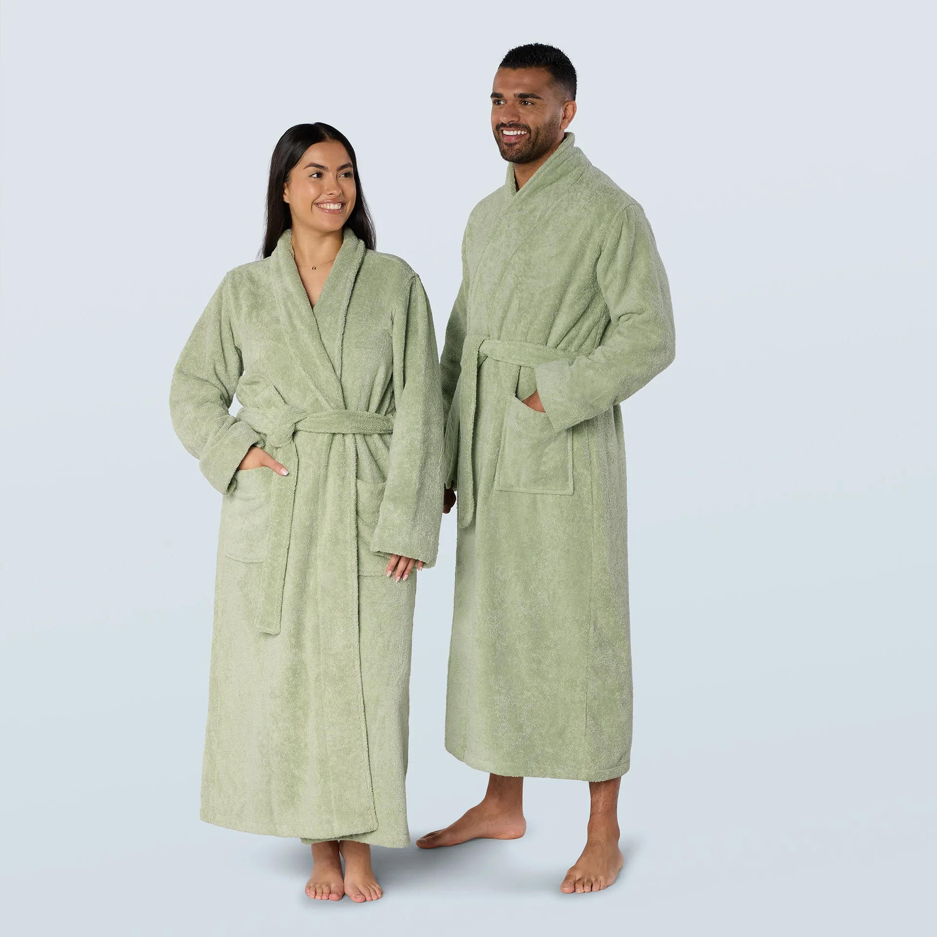 Sage Green Long Towelling Robe Review: Comfort and Style Combined