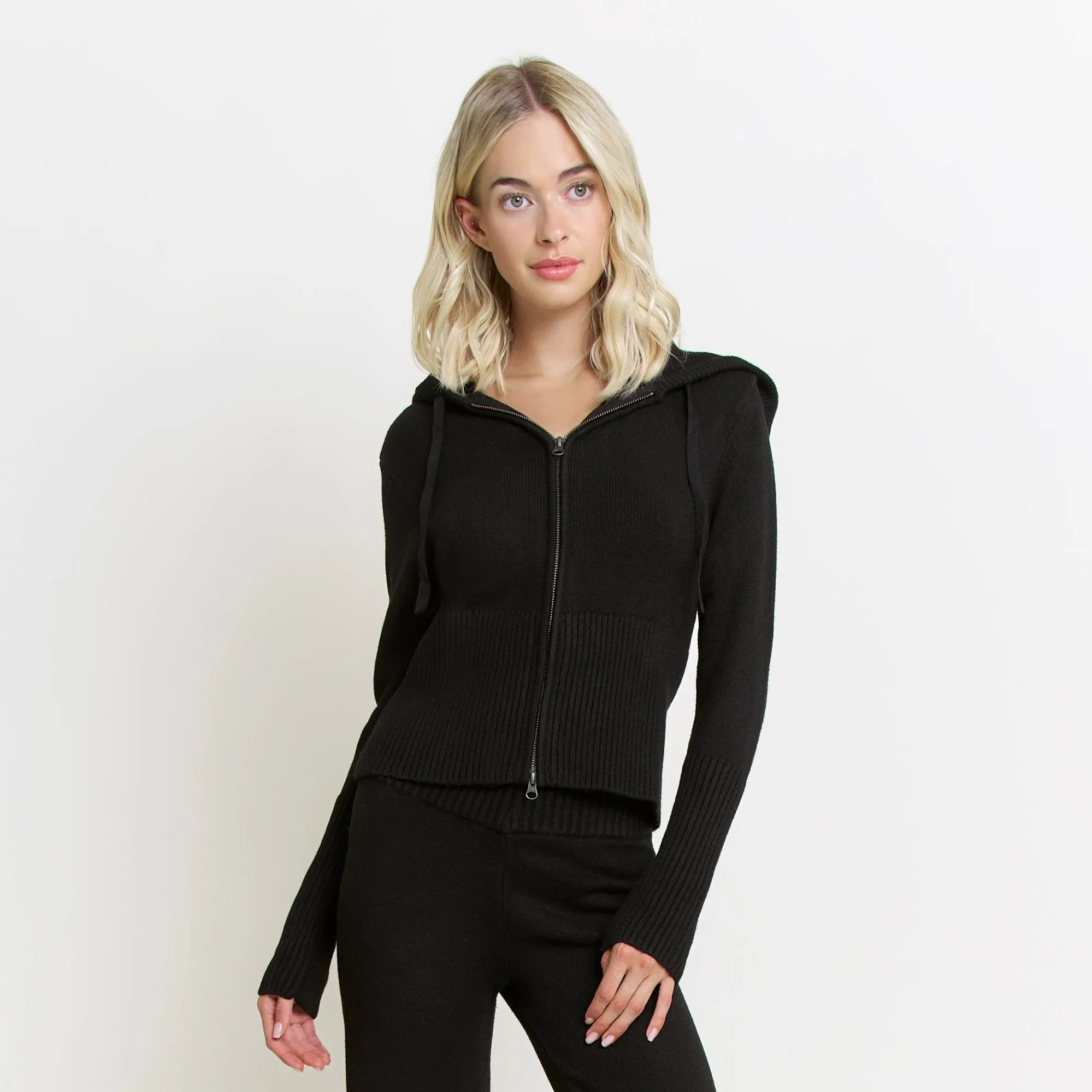 Spice It Up Zip-Hoodie in Schwarz