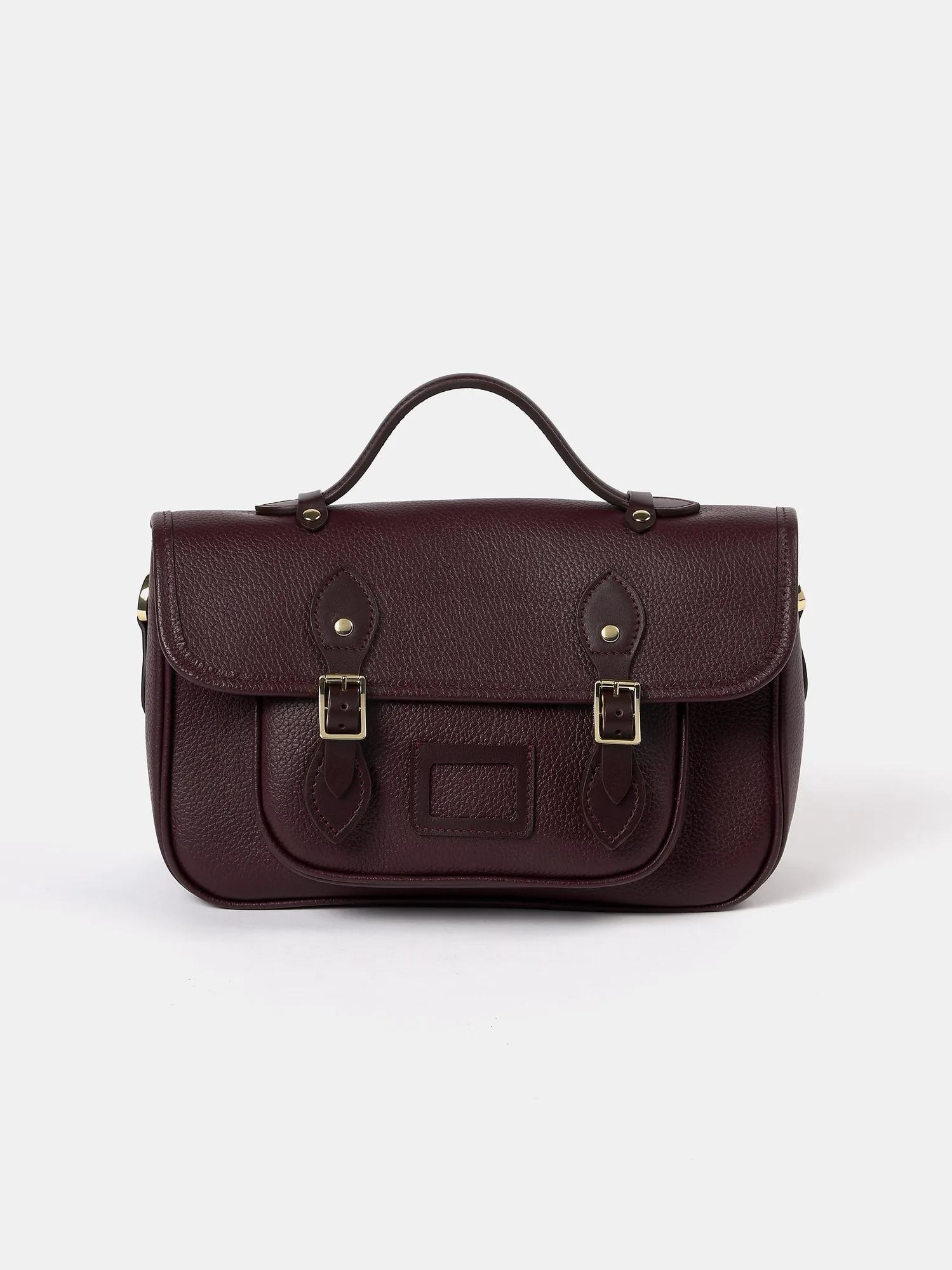 The Soft Satchel - Bordeaux Calf Grain
