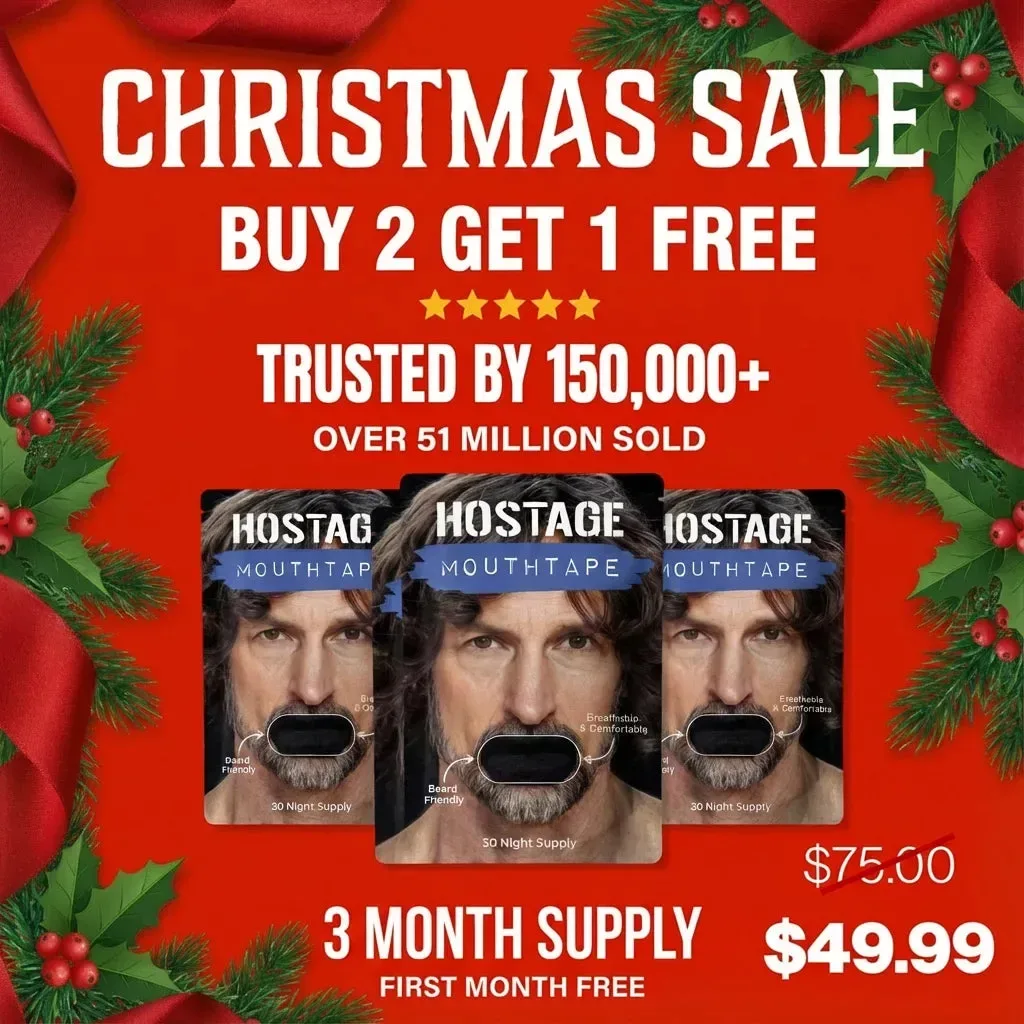 Mouth Tape Buy 2 Get 1 FREE - Starter Pack Christmas