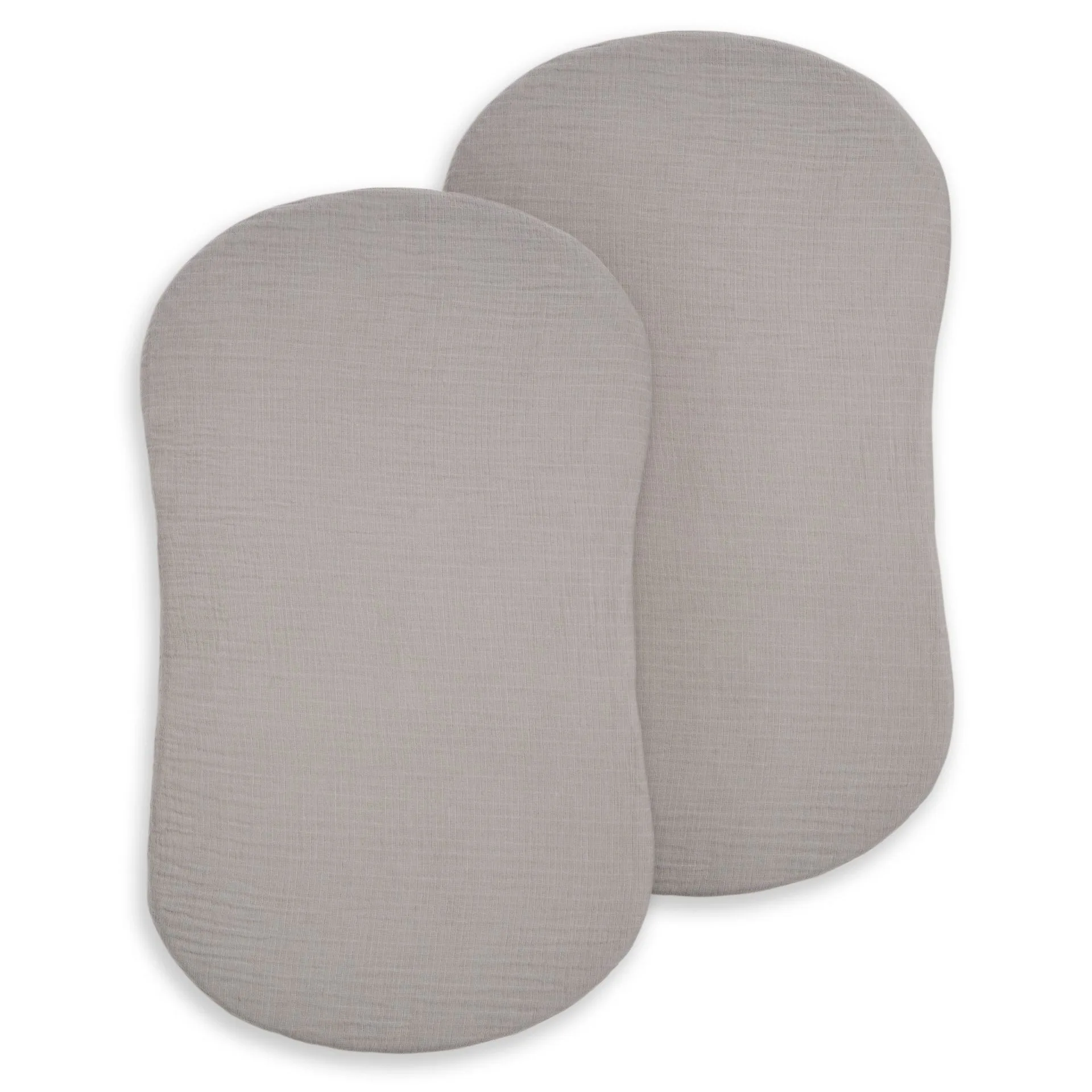 BassiNest® Fitted Sheet 100% Organic Cotton Muslin 2-Pack