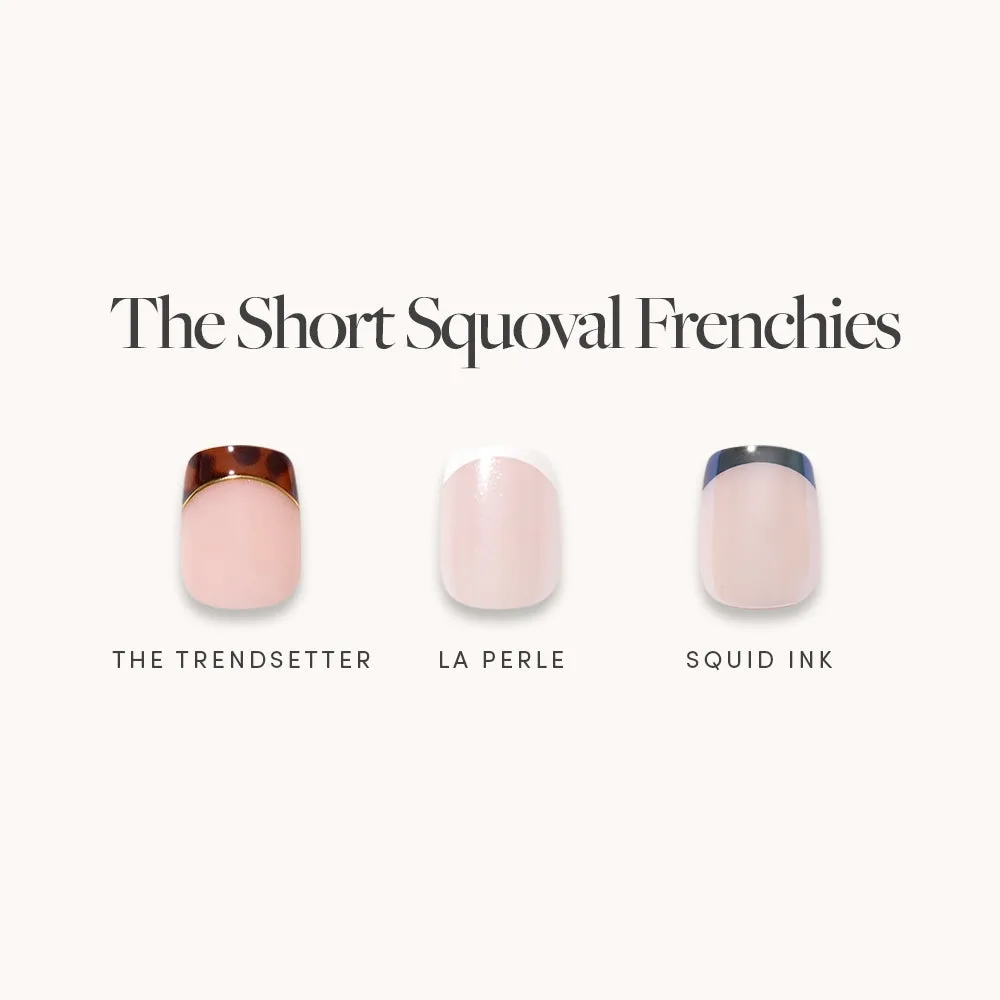 Short Squoval Frenchies: Everyday Nail Bundle