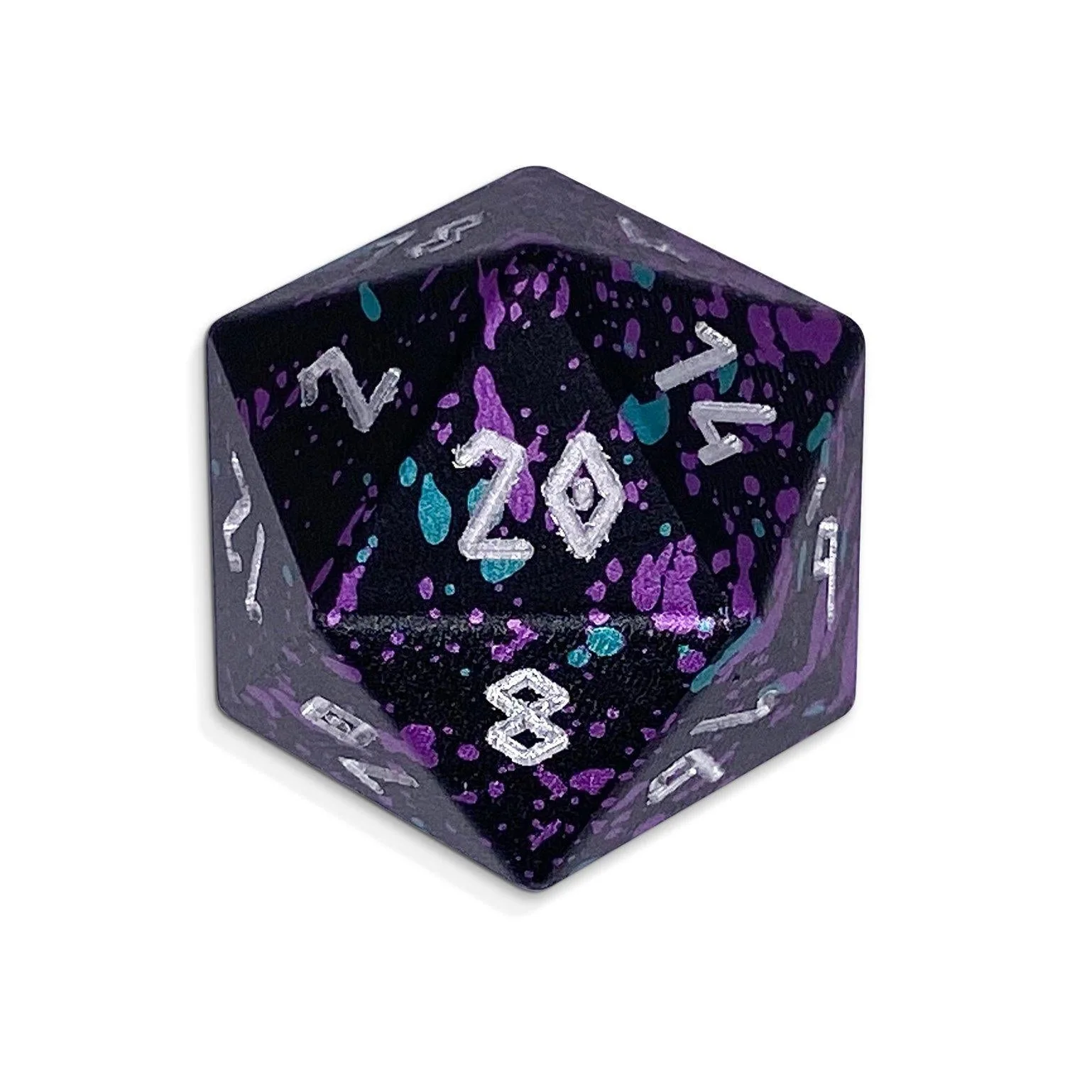 مهرج البلاط - نرد D20 فردي ألومنيوم 6063 رائع