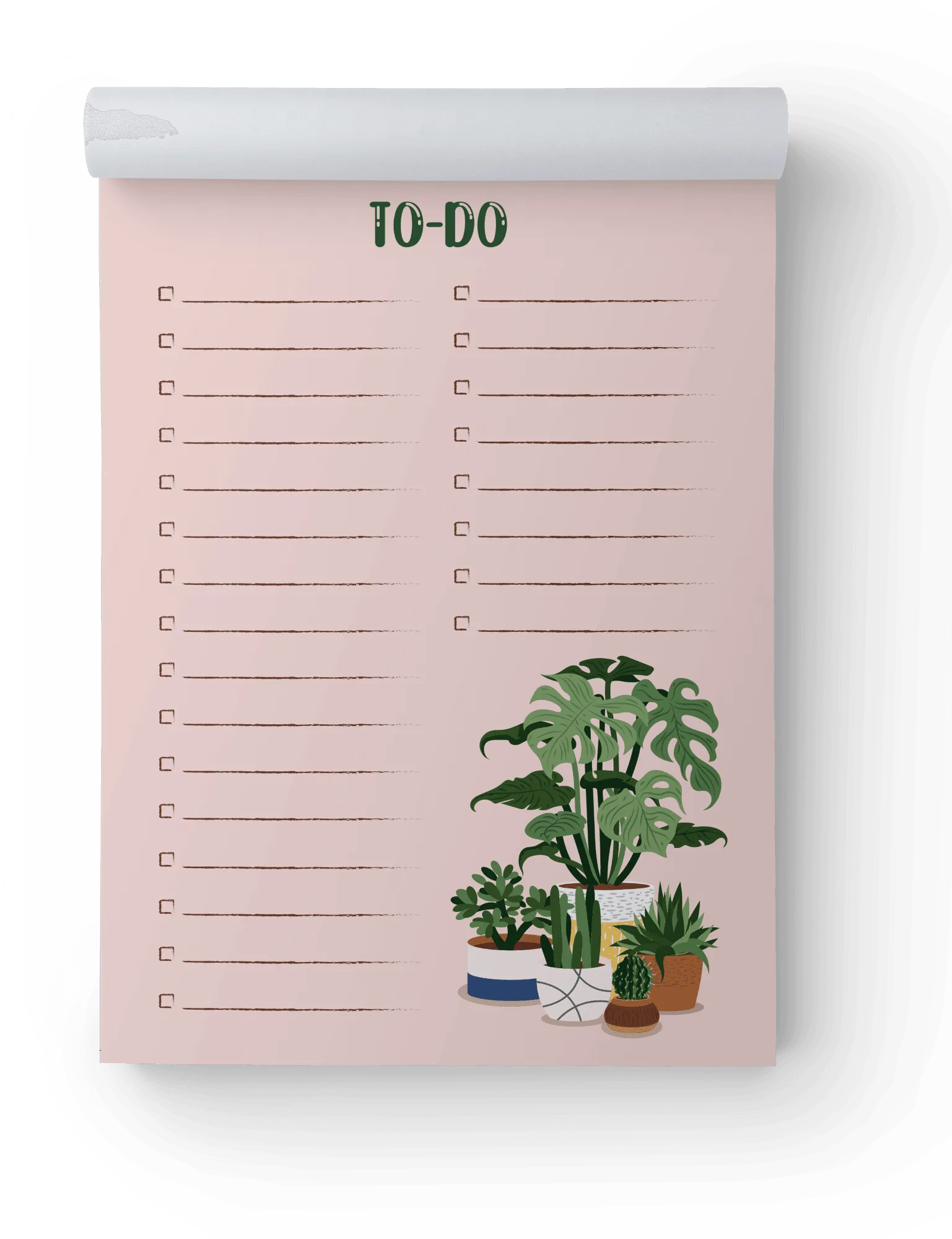 Monstera Notizblock vs. Standard-Notizblock