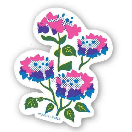 Eco Friendly Cherished Petals Die Cut Sticker