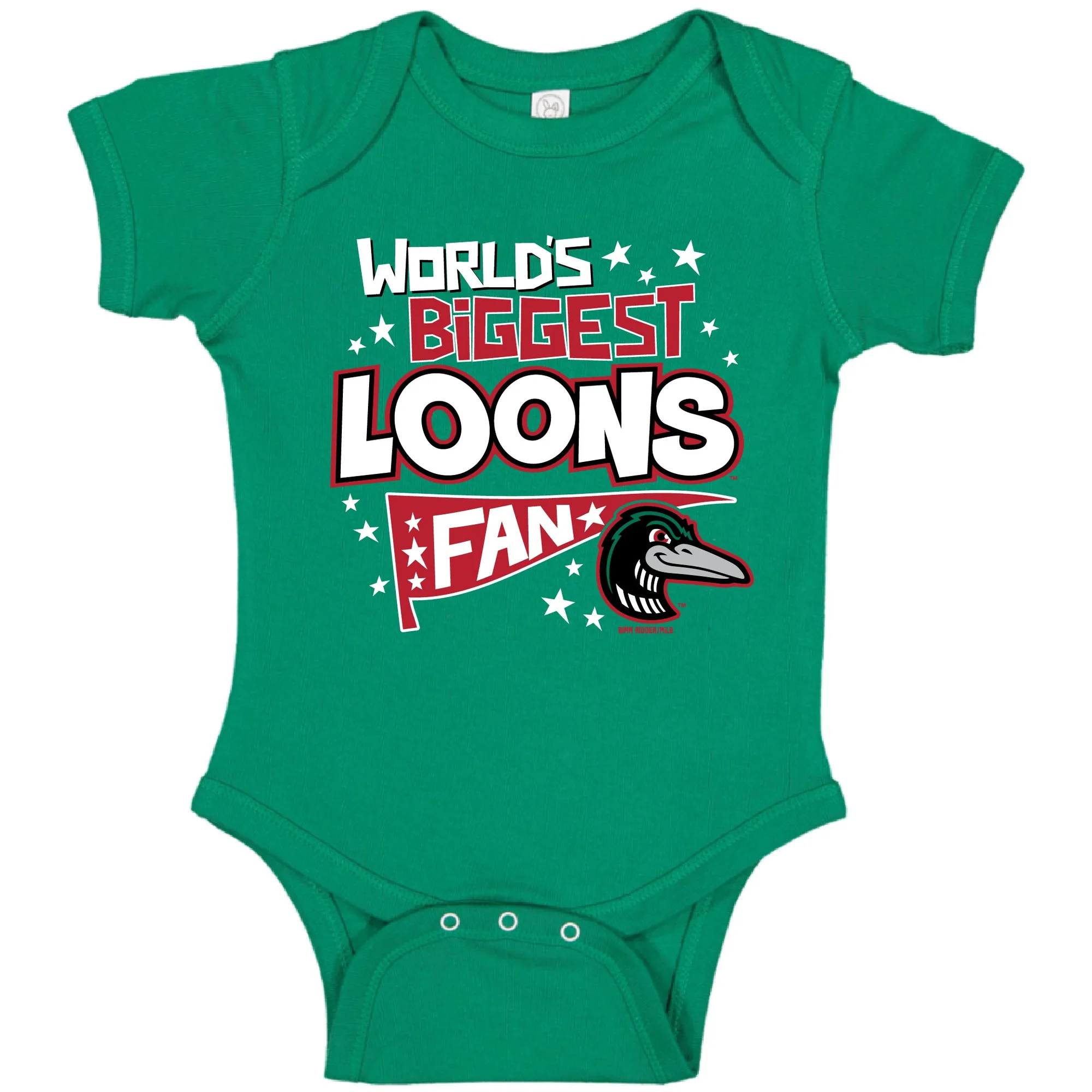 Great Lakes Loons Kelly Green Infant Bodysuit