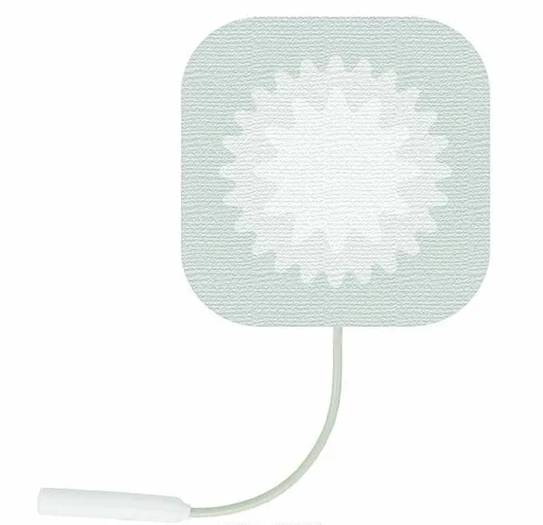 Électrodes Starburst | Patchs argentés TENS/NMES/FES avec hydrogel à l'aloe vera, 4 par paquet