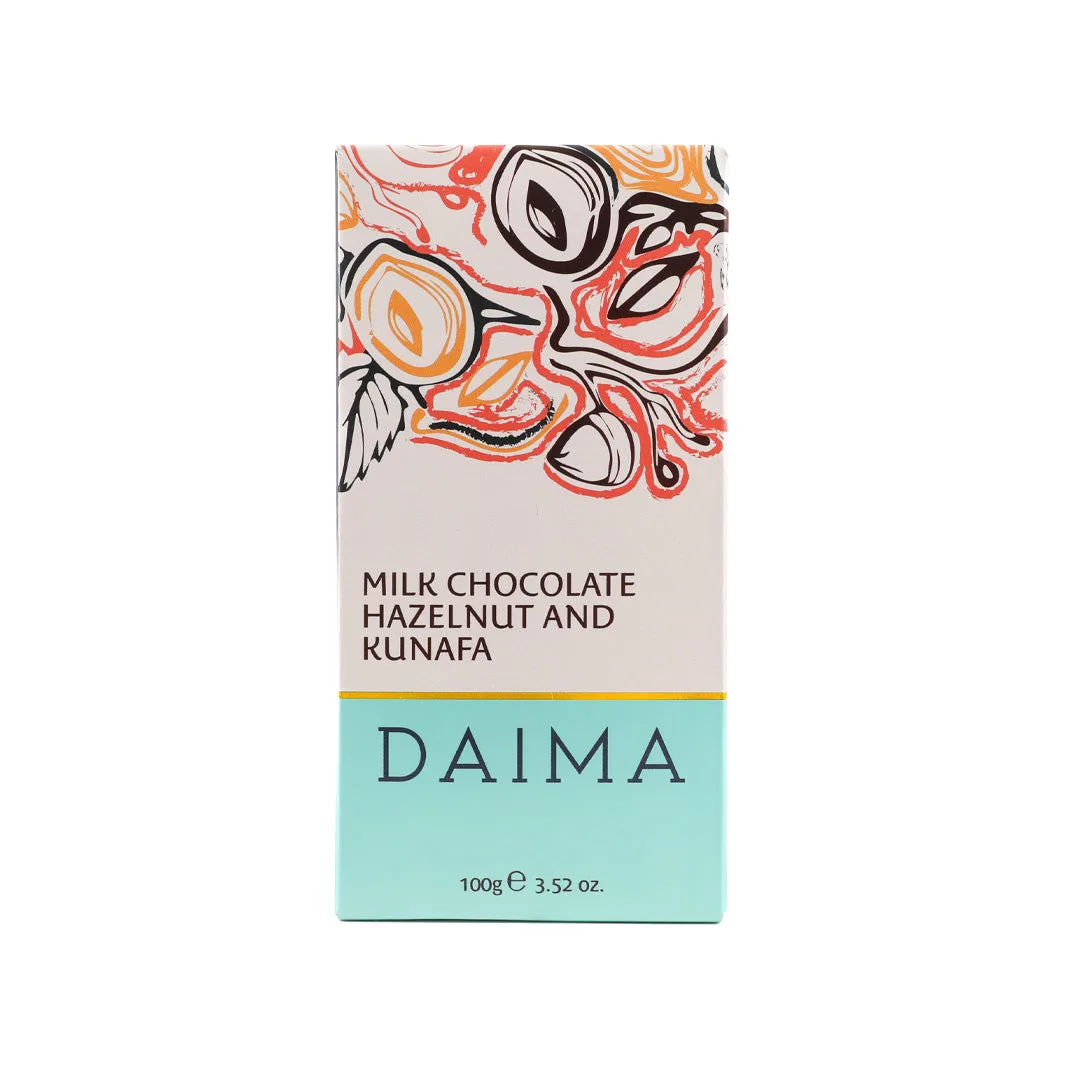 Daima Milk Chocolate Hazelnut and Kunafa 100gm