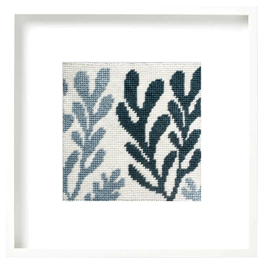 Kelp Blue and White Needlepoint Kit