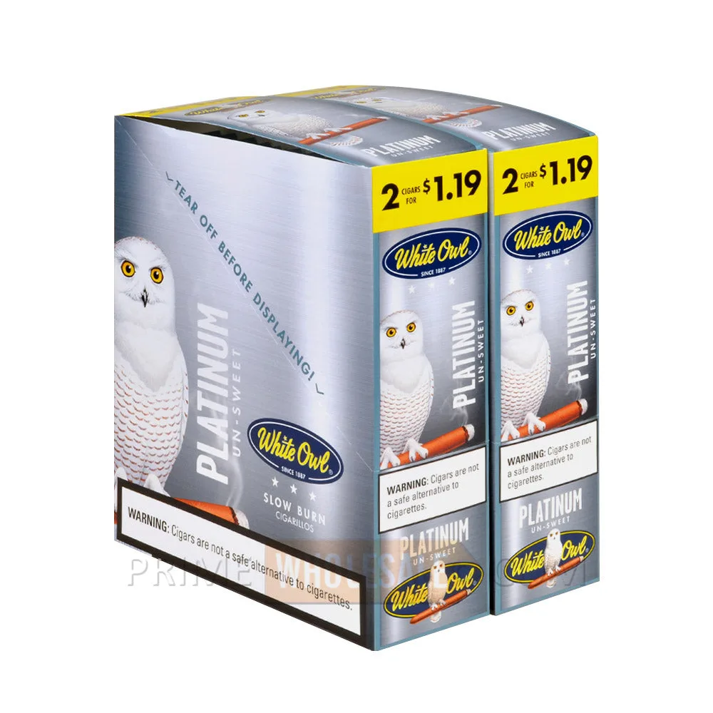 White Owl Platinum Cigarillos 1.19 가치: 예상되는 점