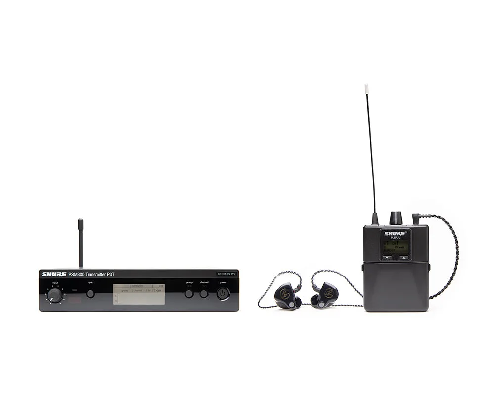 دليل إعداد نظام Shure PSM300 اللاسلكي للمراقبة