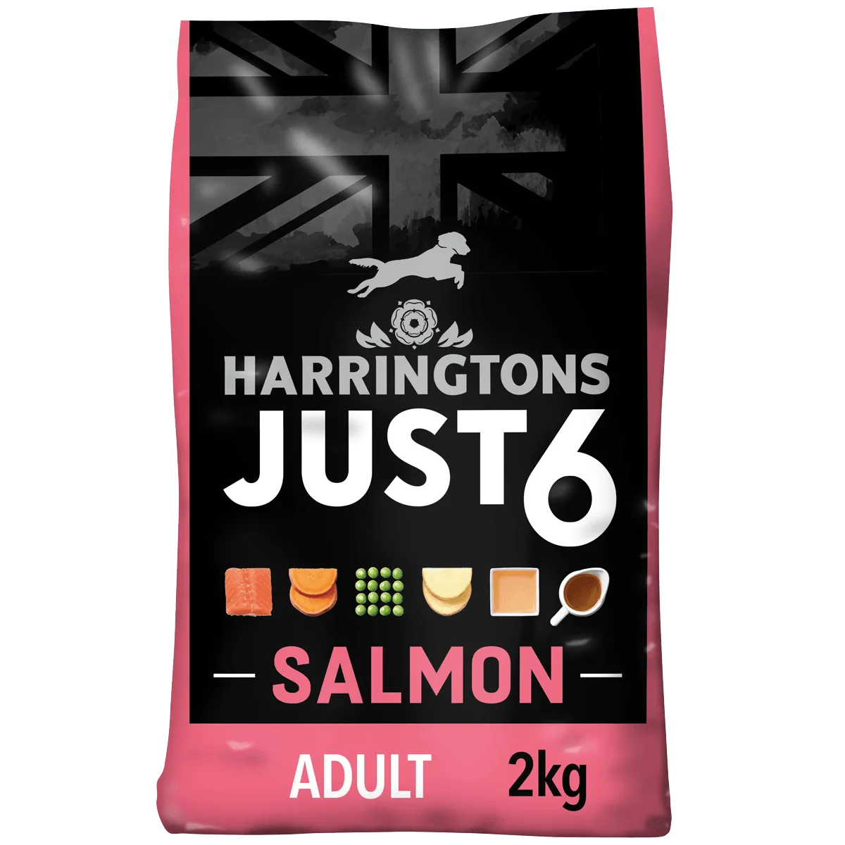 Just 6 Salmon & Vegetables Dry Dog Food 2kg