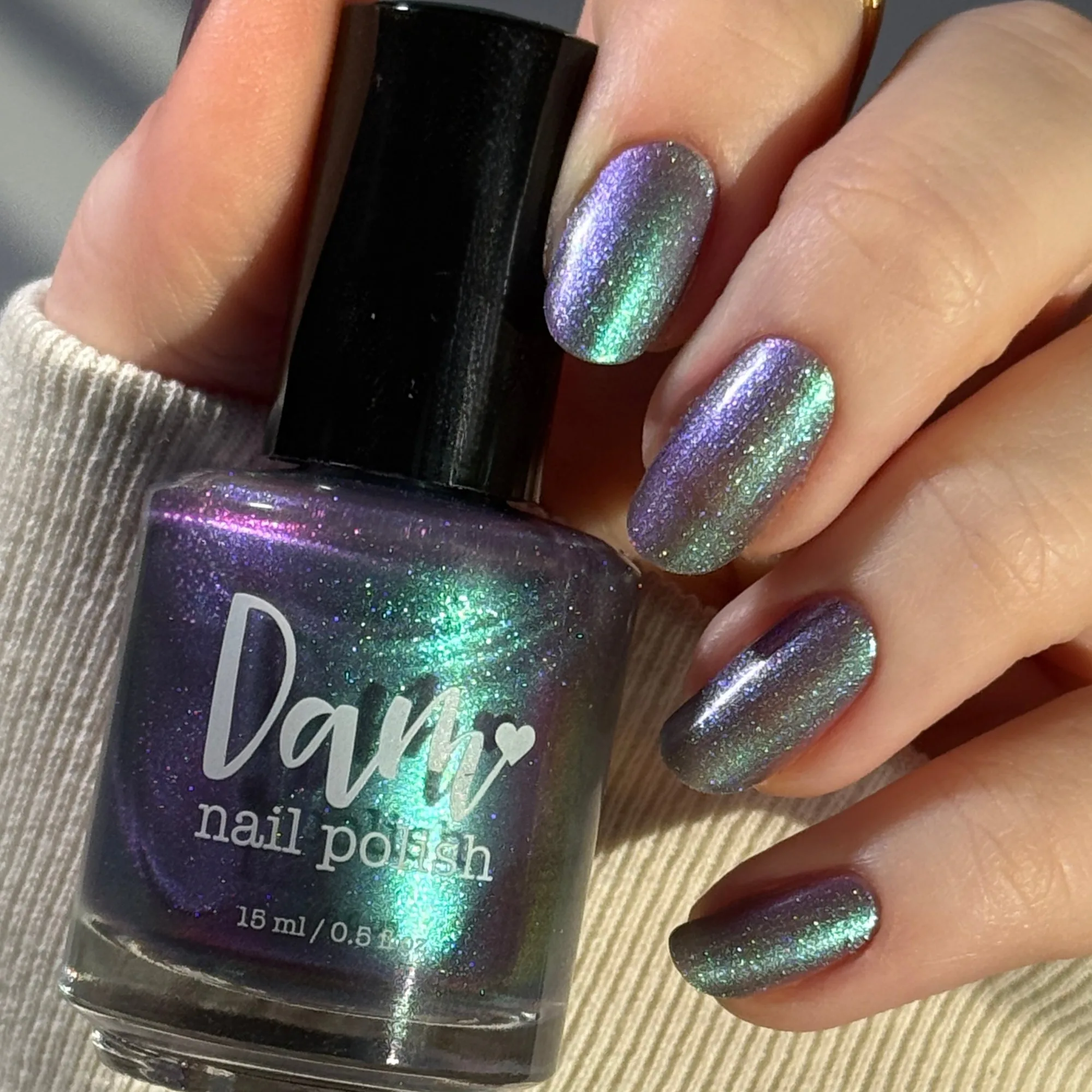 Somebody Sage Me - Gray Nail Polish with Green Shimmer - Ghostly Collection - Halloween 2025