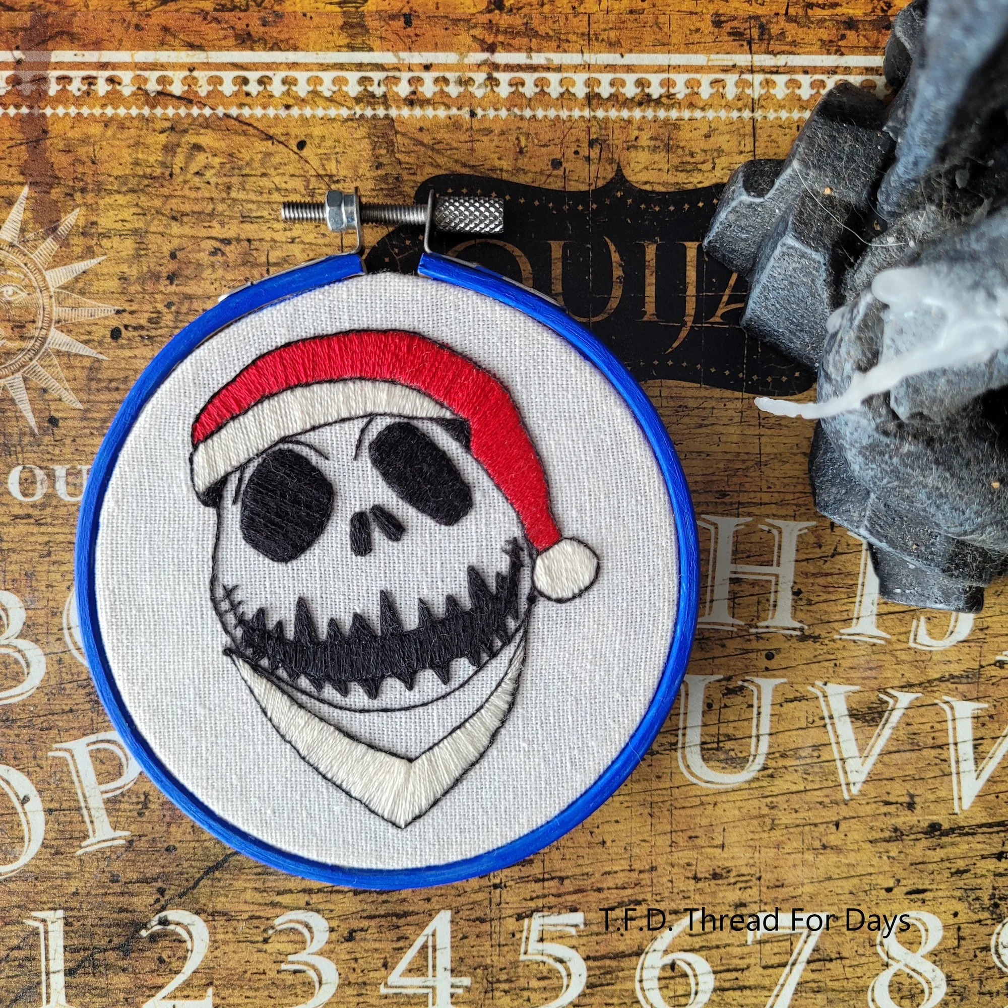 Jack Skellington | 4inch Embroidery Hoop